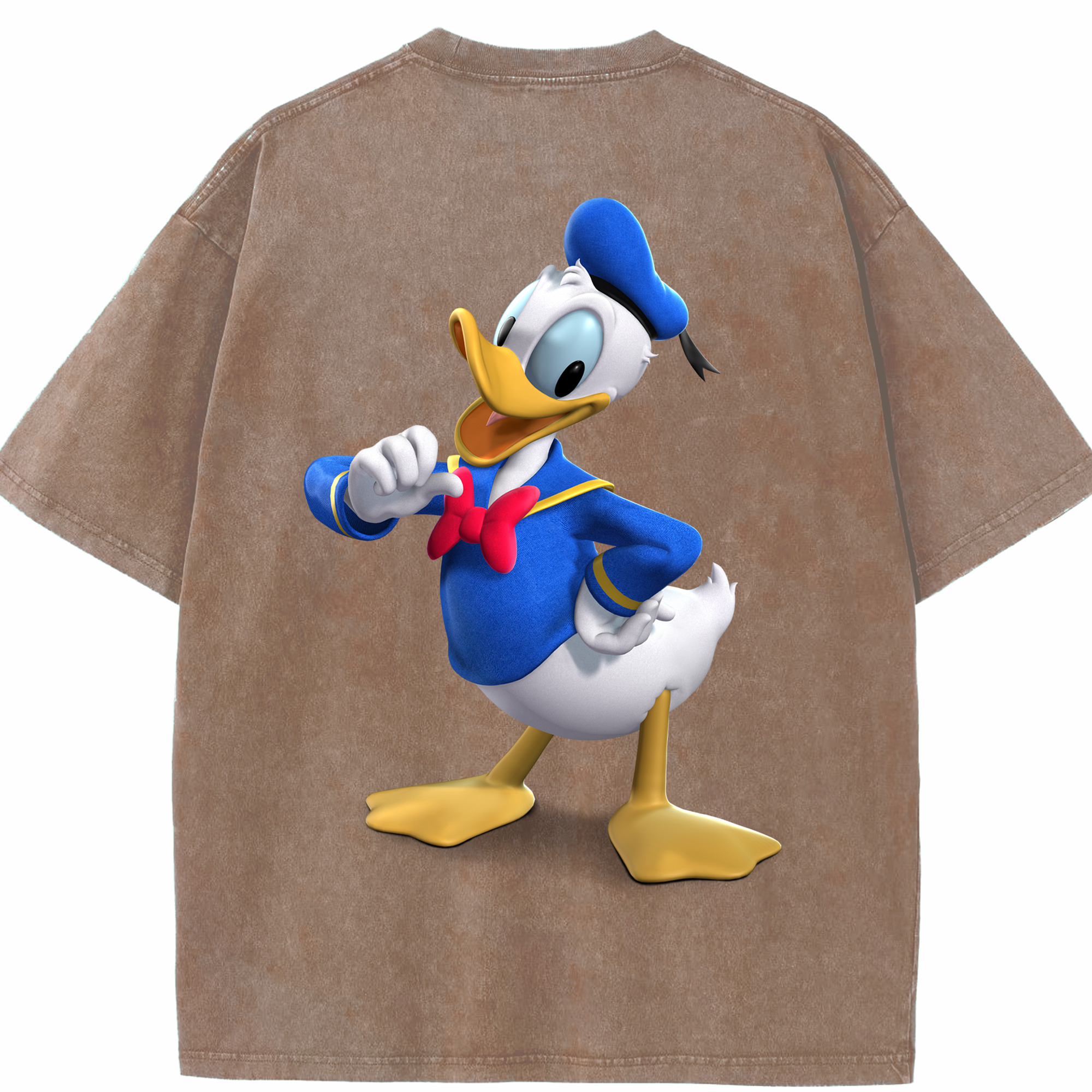 （画像用） ミッキーマウス Mickey Mouse 綿100% ヴィンテージ風 半袖Tシャツ（背面プリント）