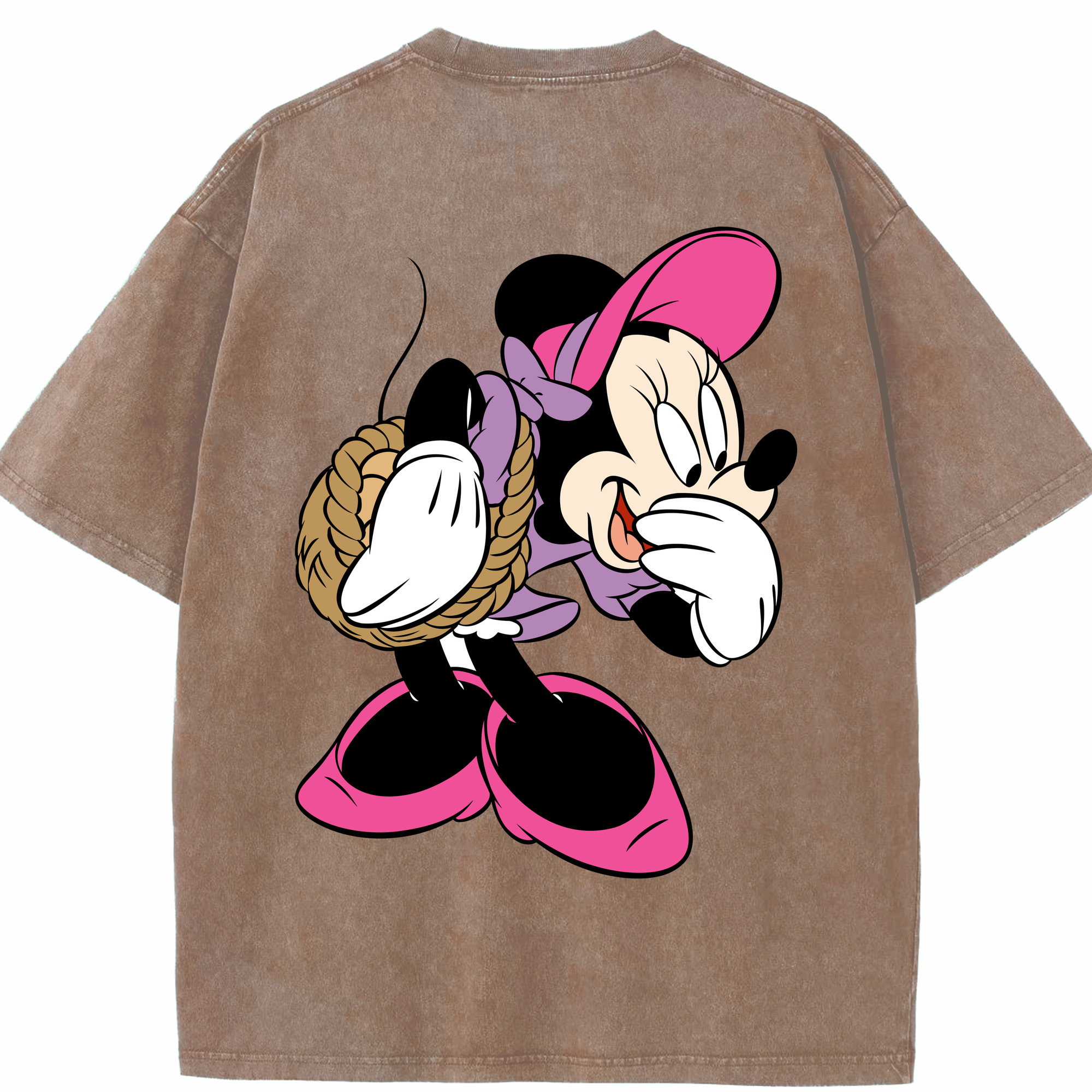 （画像用） ミッキーマウス Mickey Mouse 綿100% ヴィンテージ風 半袖Tシャツ（背面プリント）