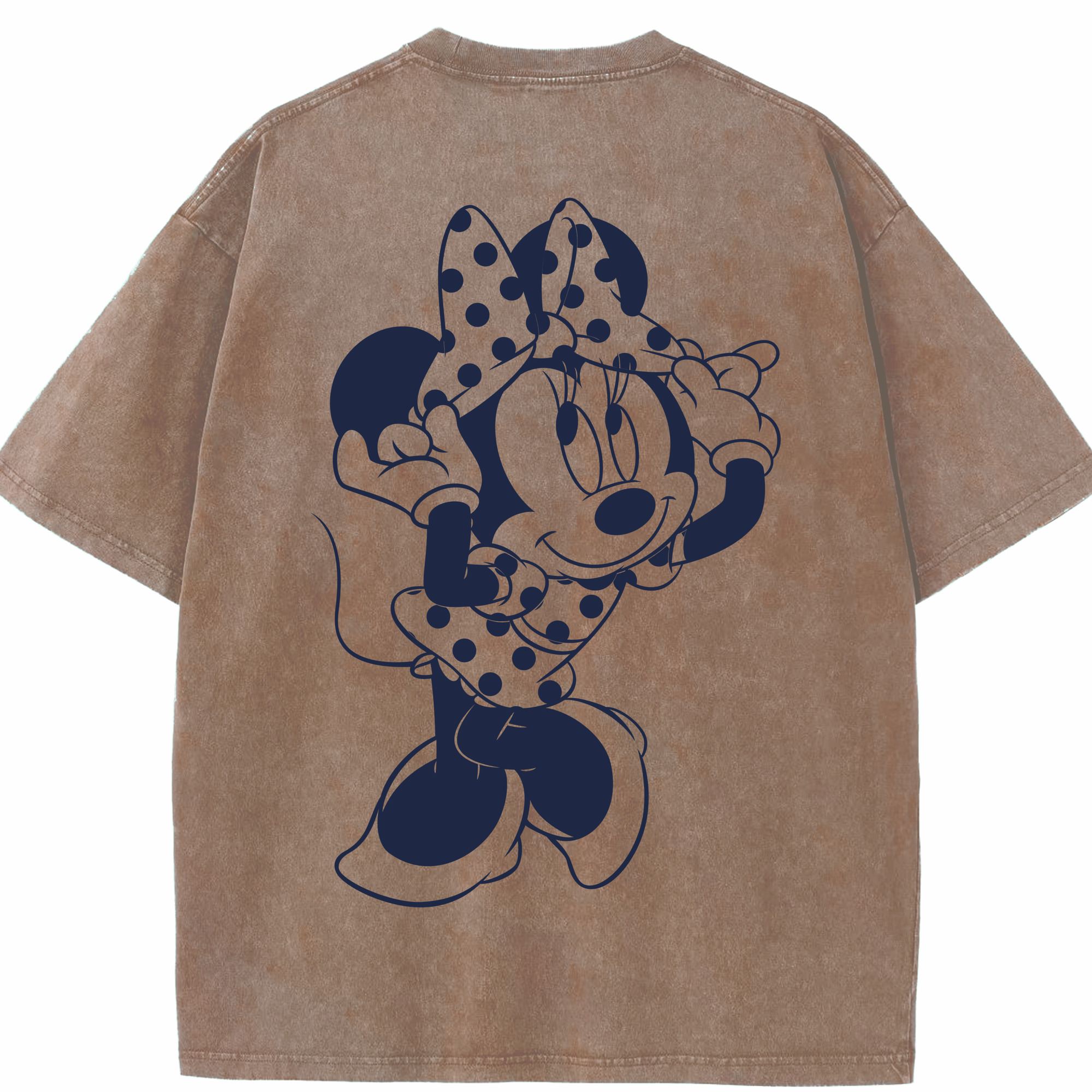 （画像用） ミッキーマウス Mickey Mouse 綿100% ヴィンテージ風 半袖Tシャツ（背面プリント）
