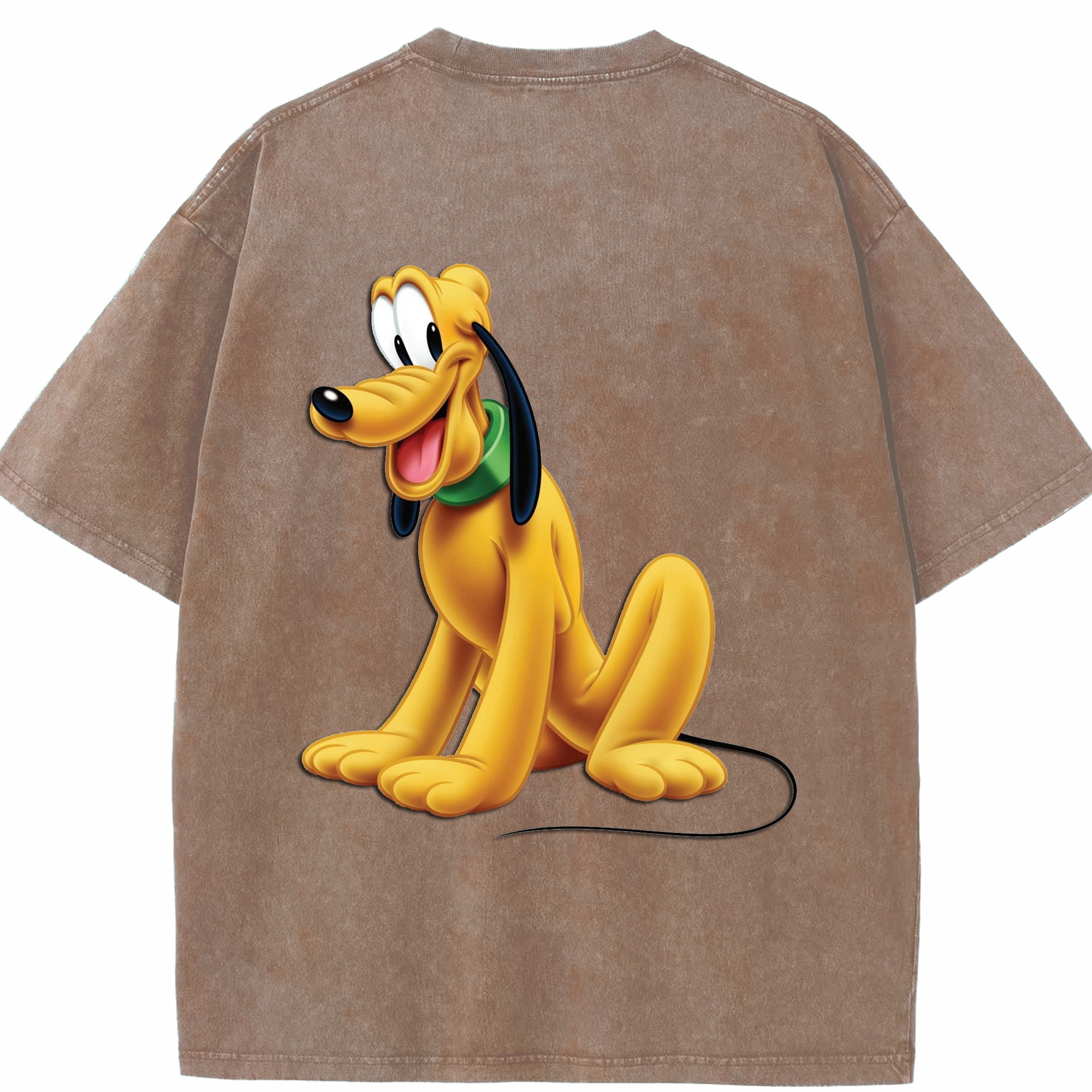 （画像用） ミッキーマウス Mickey Mouse 綿100% ヴィンテージ風 半袖Tシャツ（背面プリント）