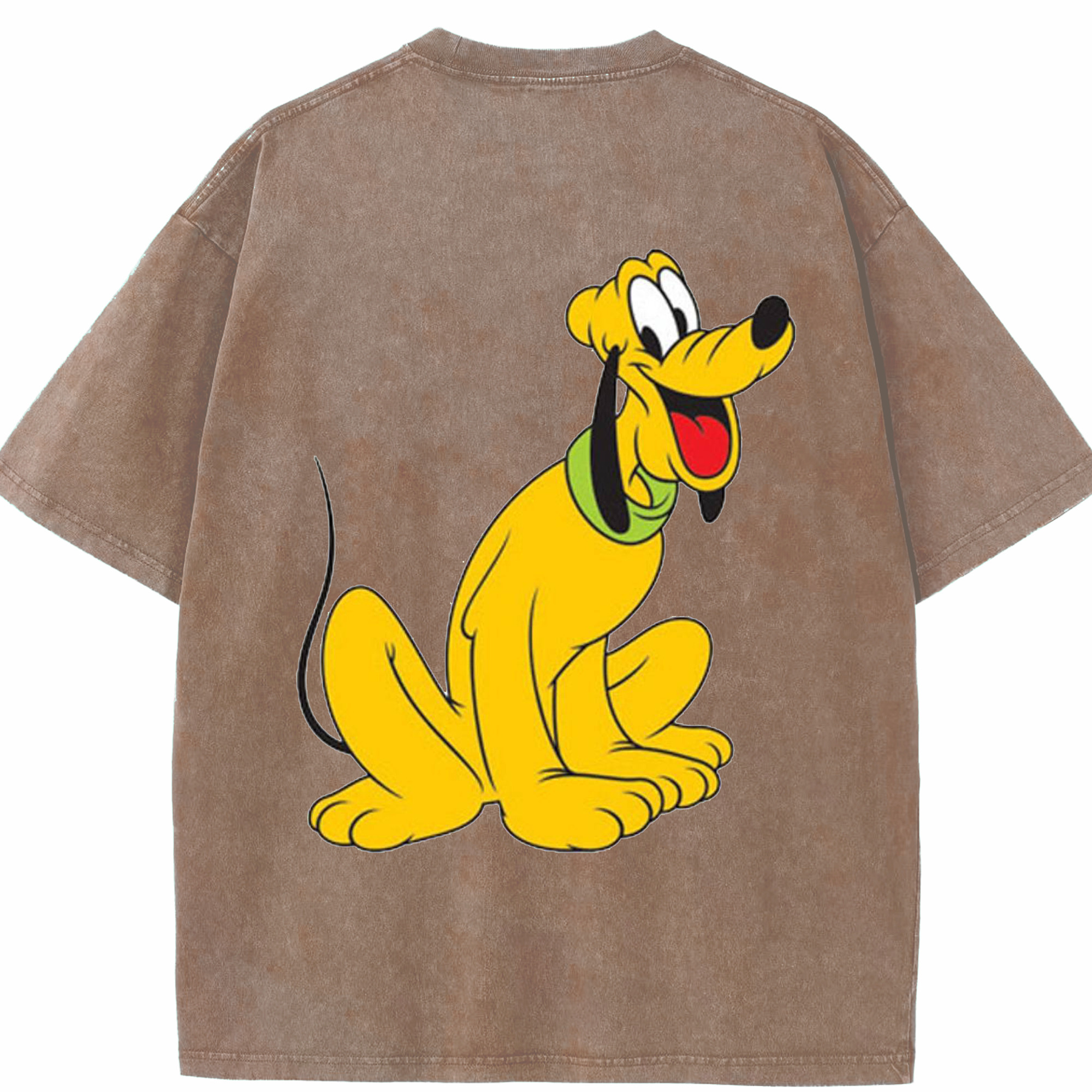 （画像用） ミッキーマウス Mickey Mouse 綿100% ヴィンテージ風 半袖Tシャツ（背面プリント）