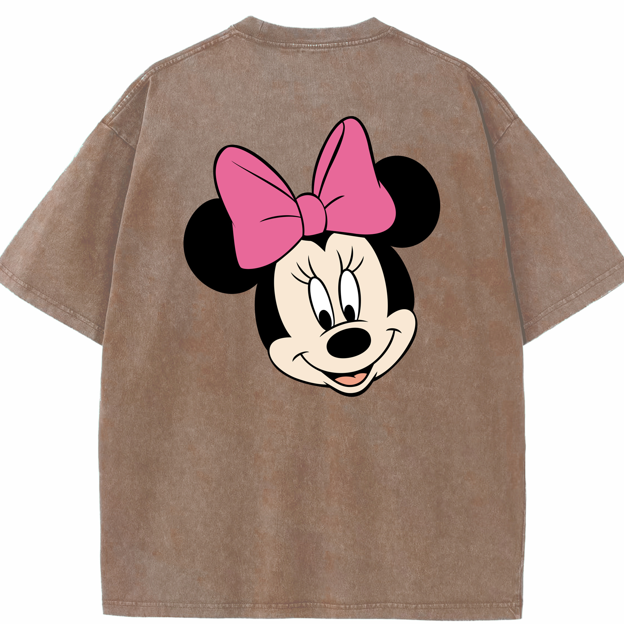 （画像用） ミッキーマウス Mickey Mouse 綿100% ヴィンテージ風 半袖Tシャツ（背面プリント）
