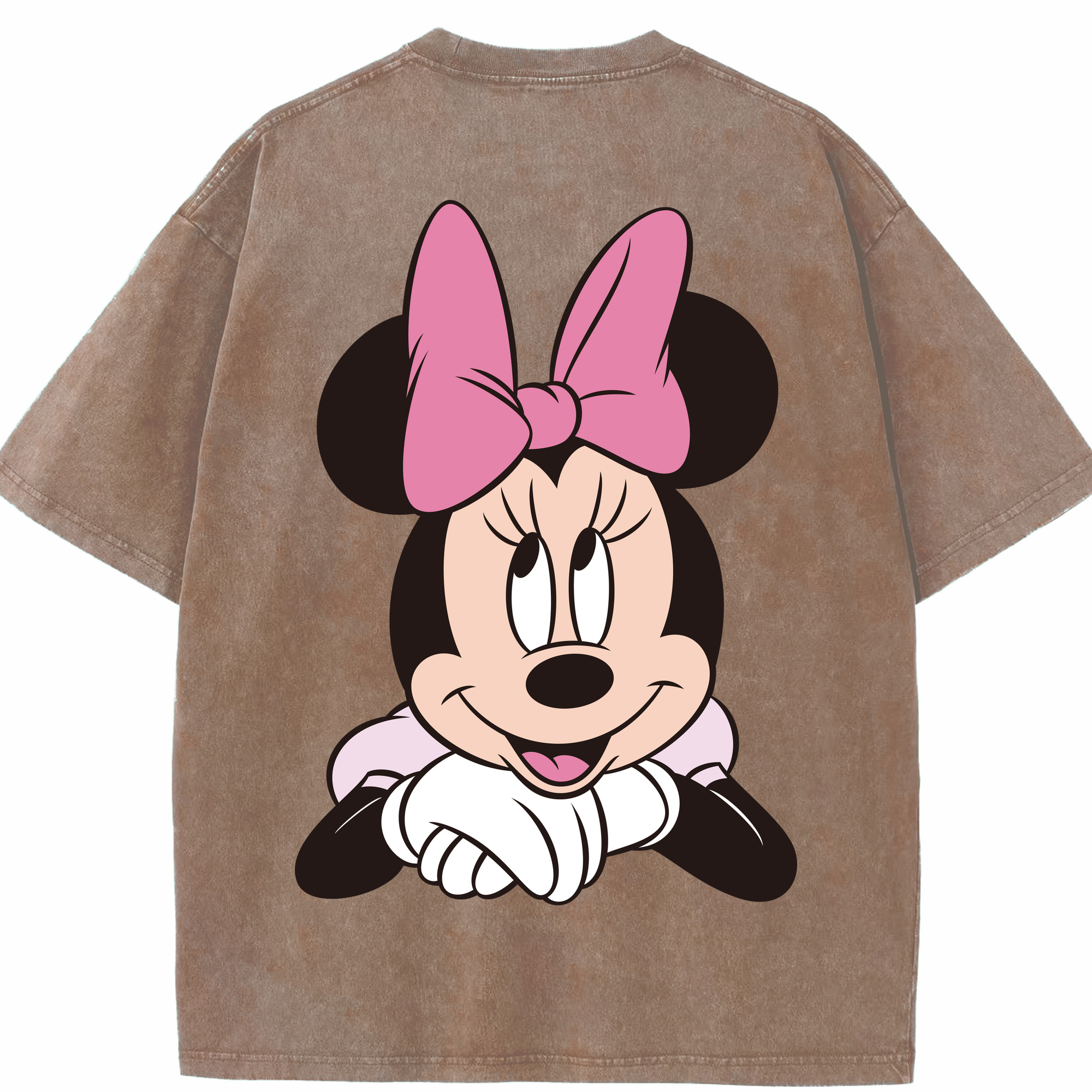 （画像用） ミッキーマウス Mickey Mouse 綿100% ヴィンテージ風 半袖Tシャツ（背面プリント）
