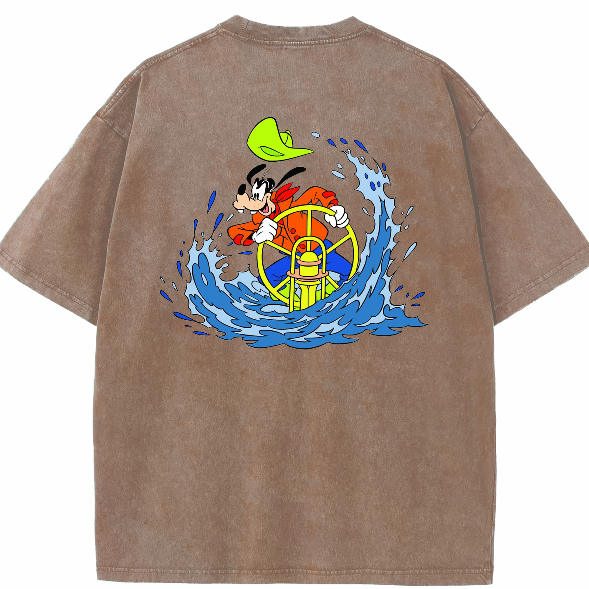（画像用） ミッキーマウス Mickey Mouse 綿100% ヴィンテージ風 半袖Tシャツ（背面プリント）