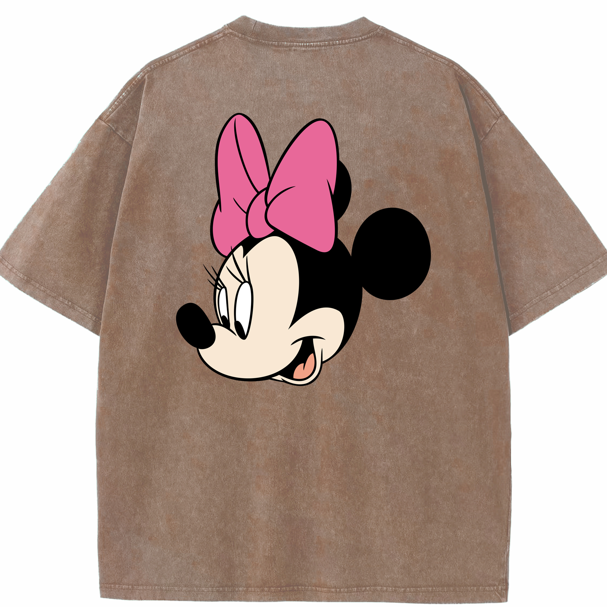 （画像用） ミッキーマウス Mickey Mouse 綿100% ヴィンテージ風 半袖Tシャツ（背面プリント）