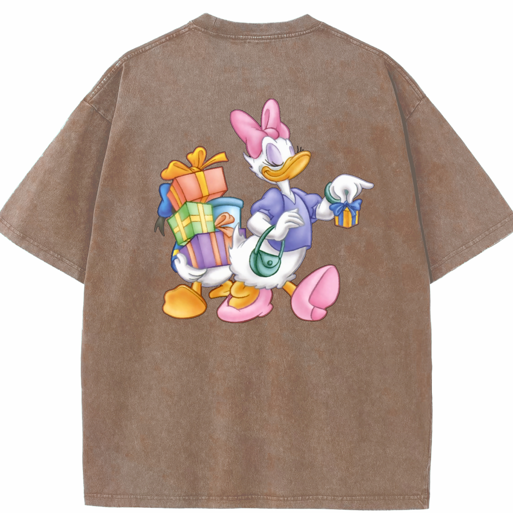 （画像用） ミッキーマウス Mickey Mouse 綿100% ヴィンテージ風 半袖Tシャツ（背面プリント）