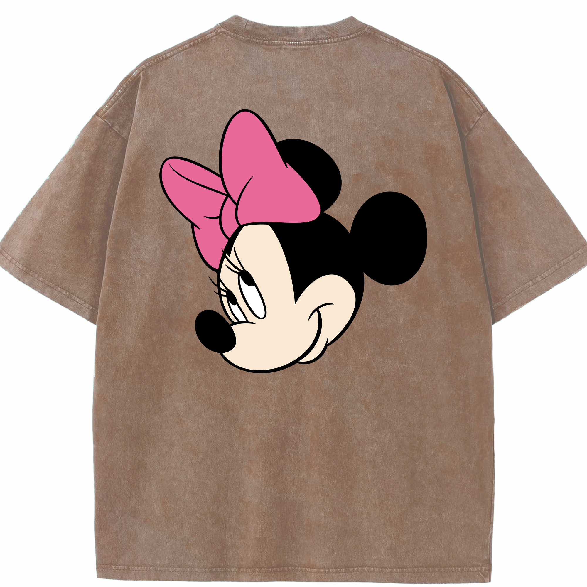 （画像用） ミッキーマウス Mickey Mouse 綿100% ヴィンテージ風 半袖Tシャツ（背面プリント）