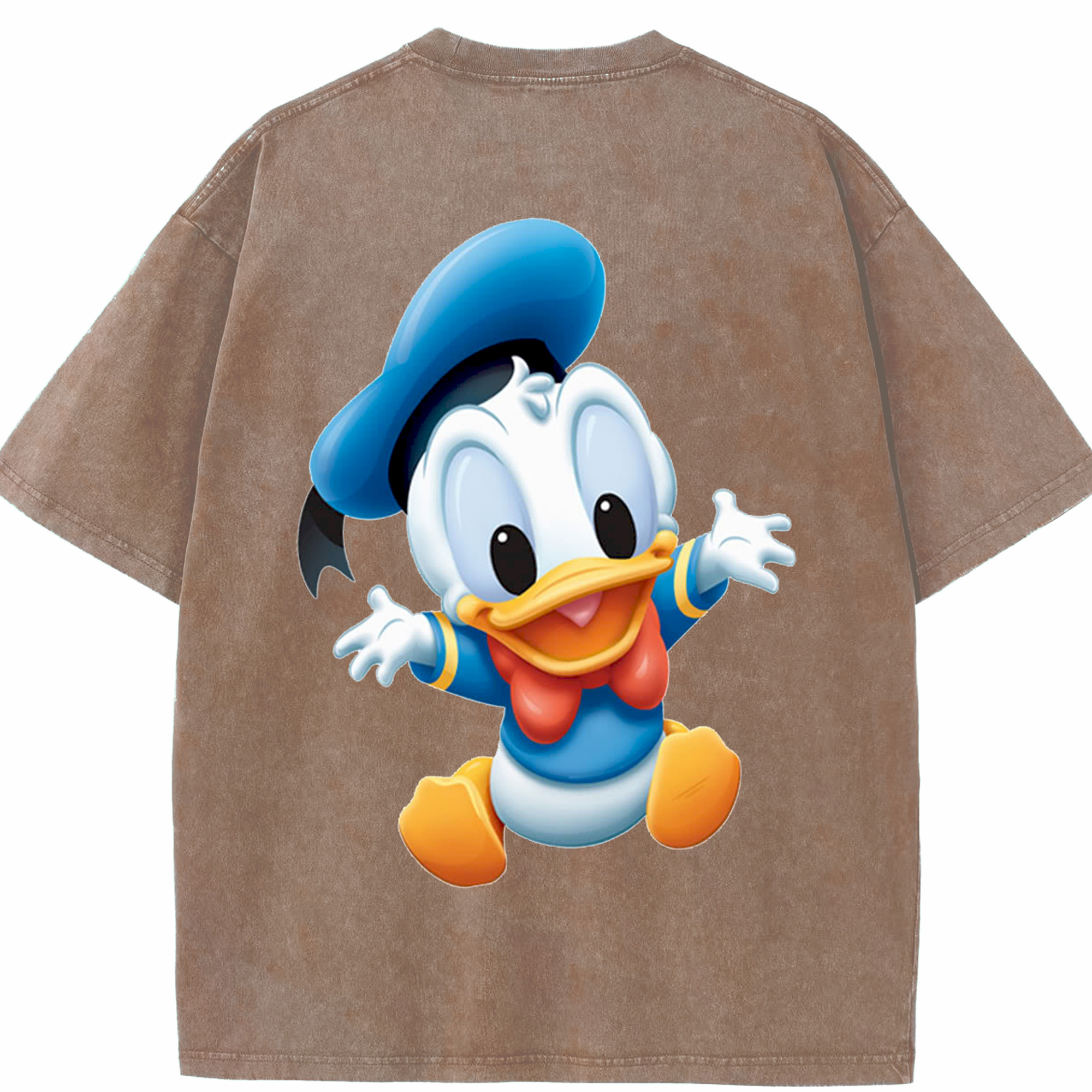（画像用） ミッキーマウス Mickey Mouse 綿100% ヴィンテージ風 半袖Tシャツ（背面プリント）