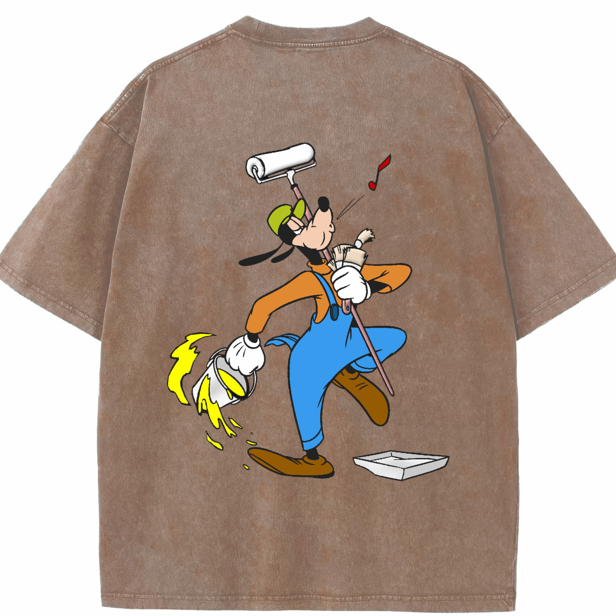 （画像用） ミッキーマウス Mickey Mouse 綿100% ヴィンテージ風 半袖Tシャツ（背面プリント）
