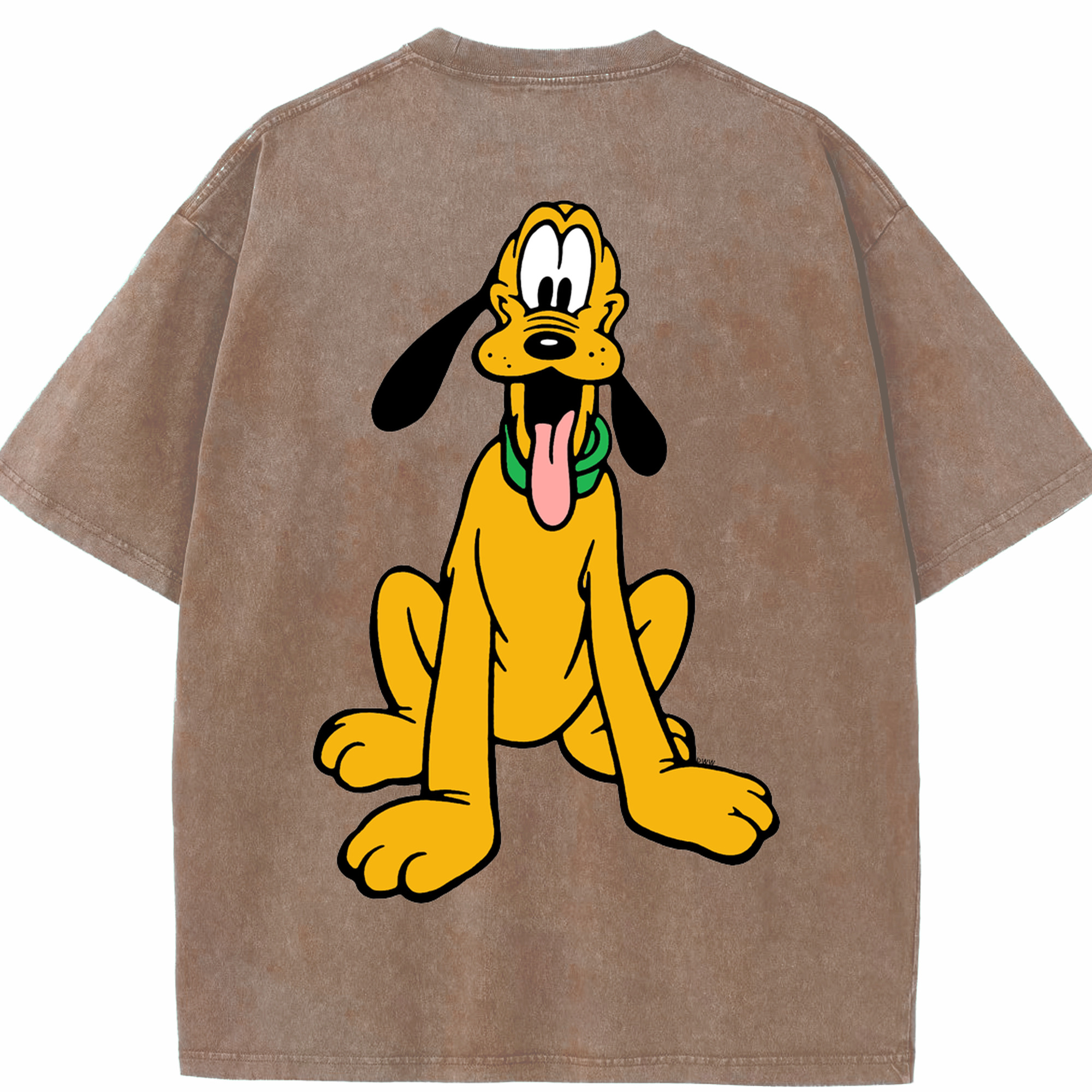 （画像用） ミッキーマウス Mickey Mouse 綿100% ヴィンテージ風 半袖Tシャツ（背面プリント）