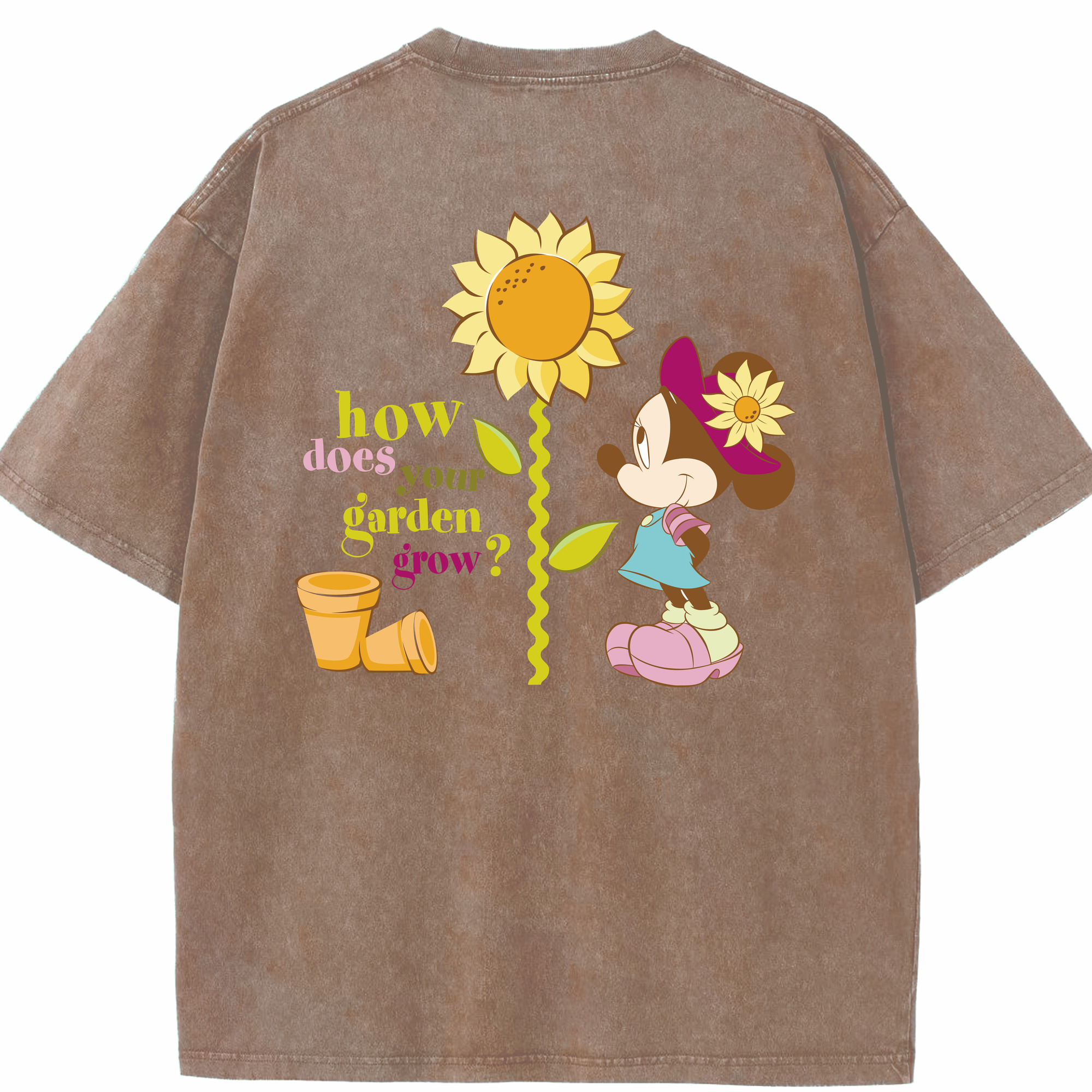 （画像用） ミッキーマウス Mickey Mouse 綿100% ヴィンテージ風 半袖Tシャツ（背面プリント）