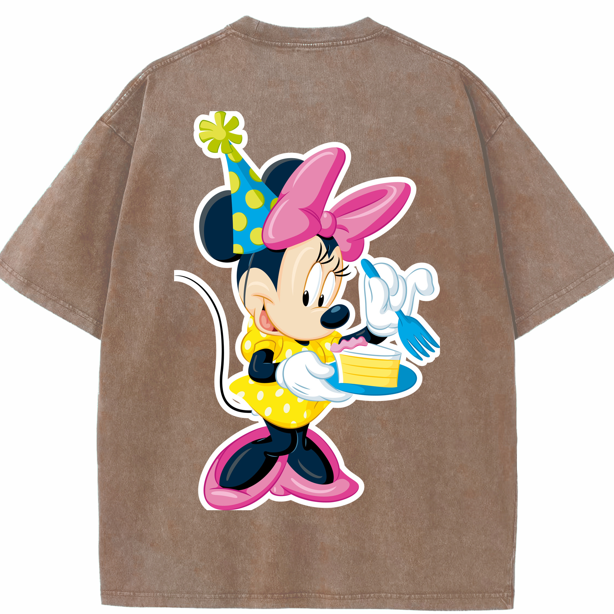 （画像用） ミッキーマウス Mickey Mouse 綿100% ヴィンテージ風 半袖Tシャツ（背面プリント）