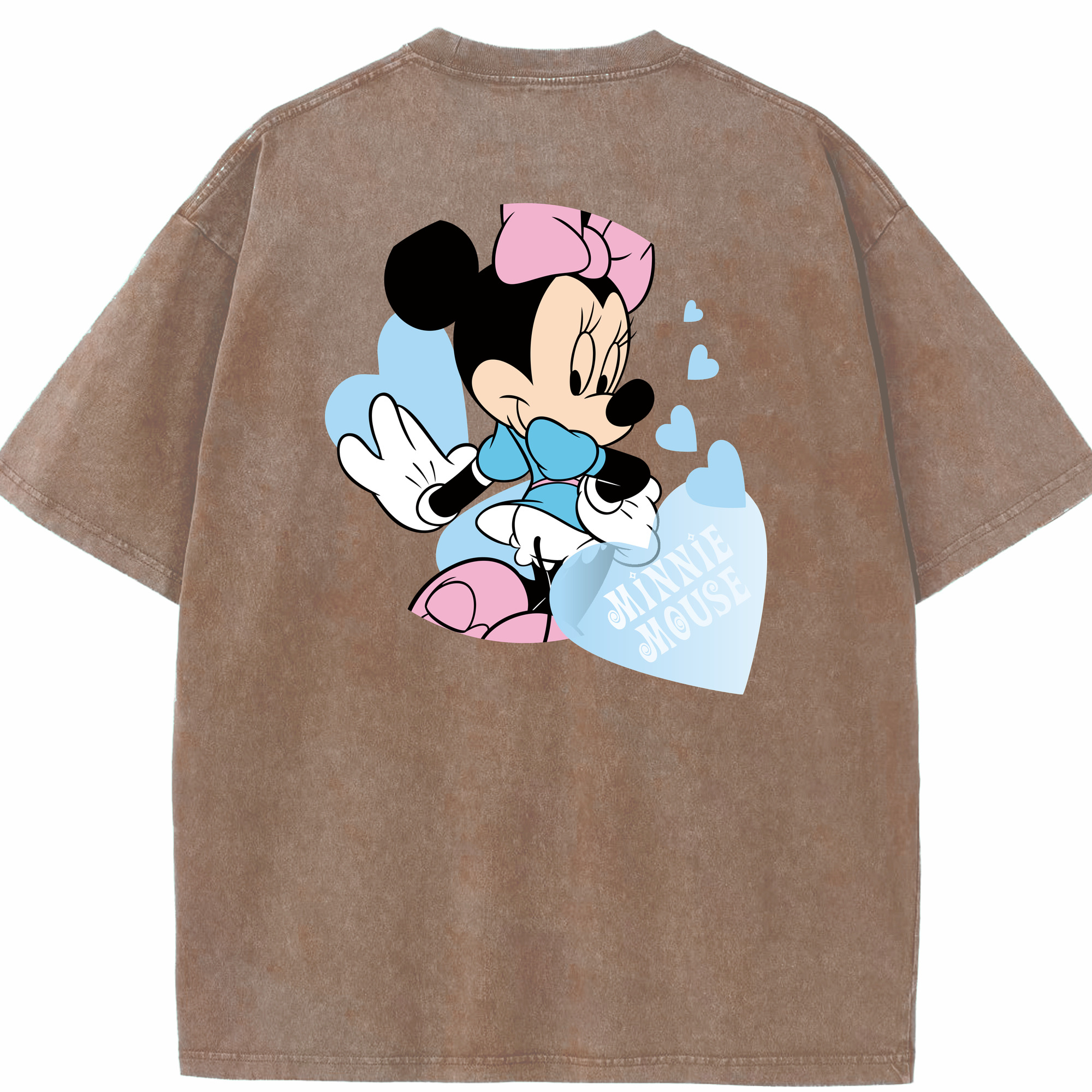 （画像用） ミッキーマウス Mickey Mouse 綿100% ヴィンテージ風 半袖Tシャツ（背面プリント）