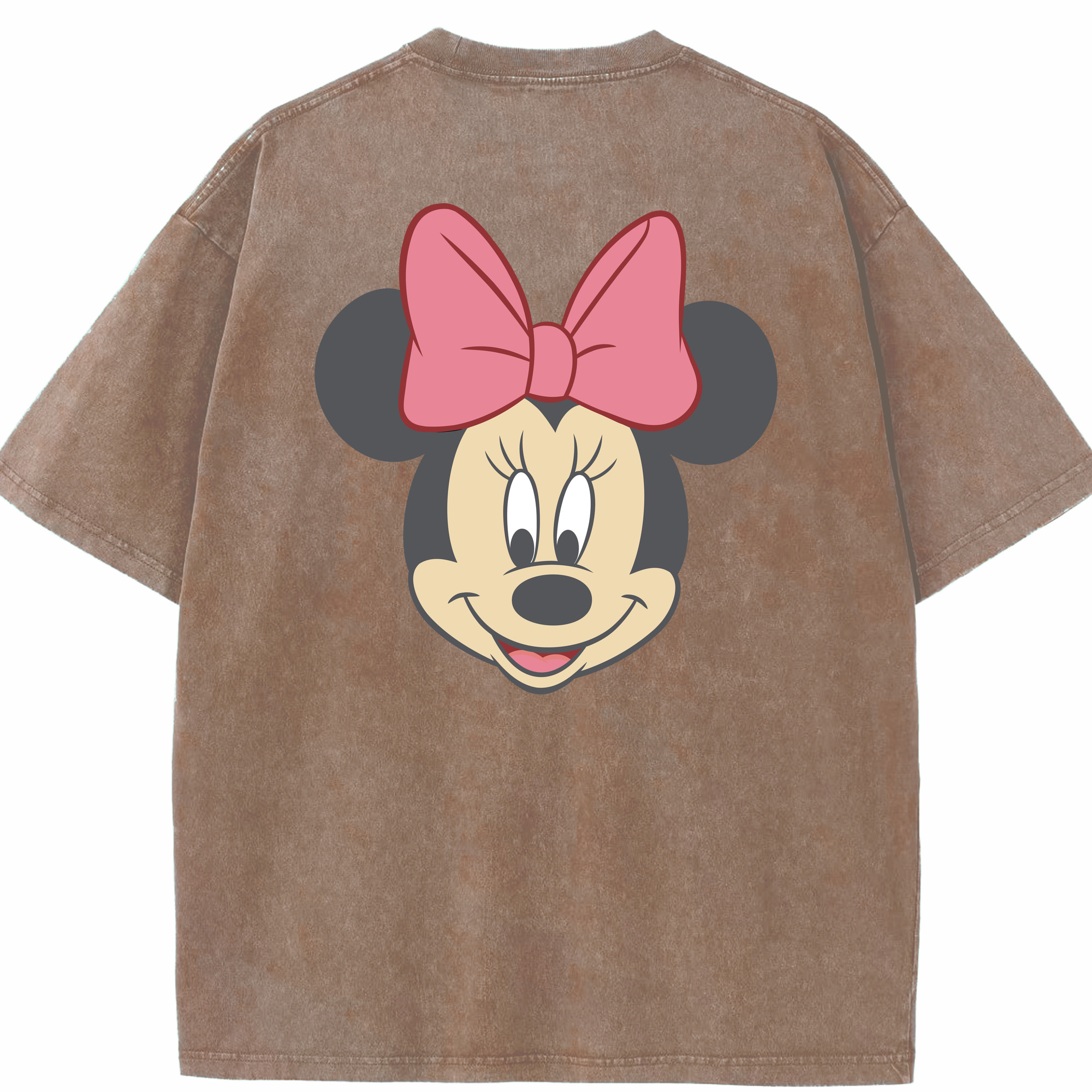 （画像用） ミッキーマウス Mickey Mouse 綿100% ヴィンテージ風 半袖Tシャツ（背面プリント）