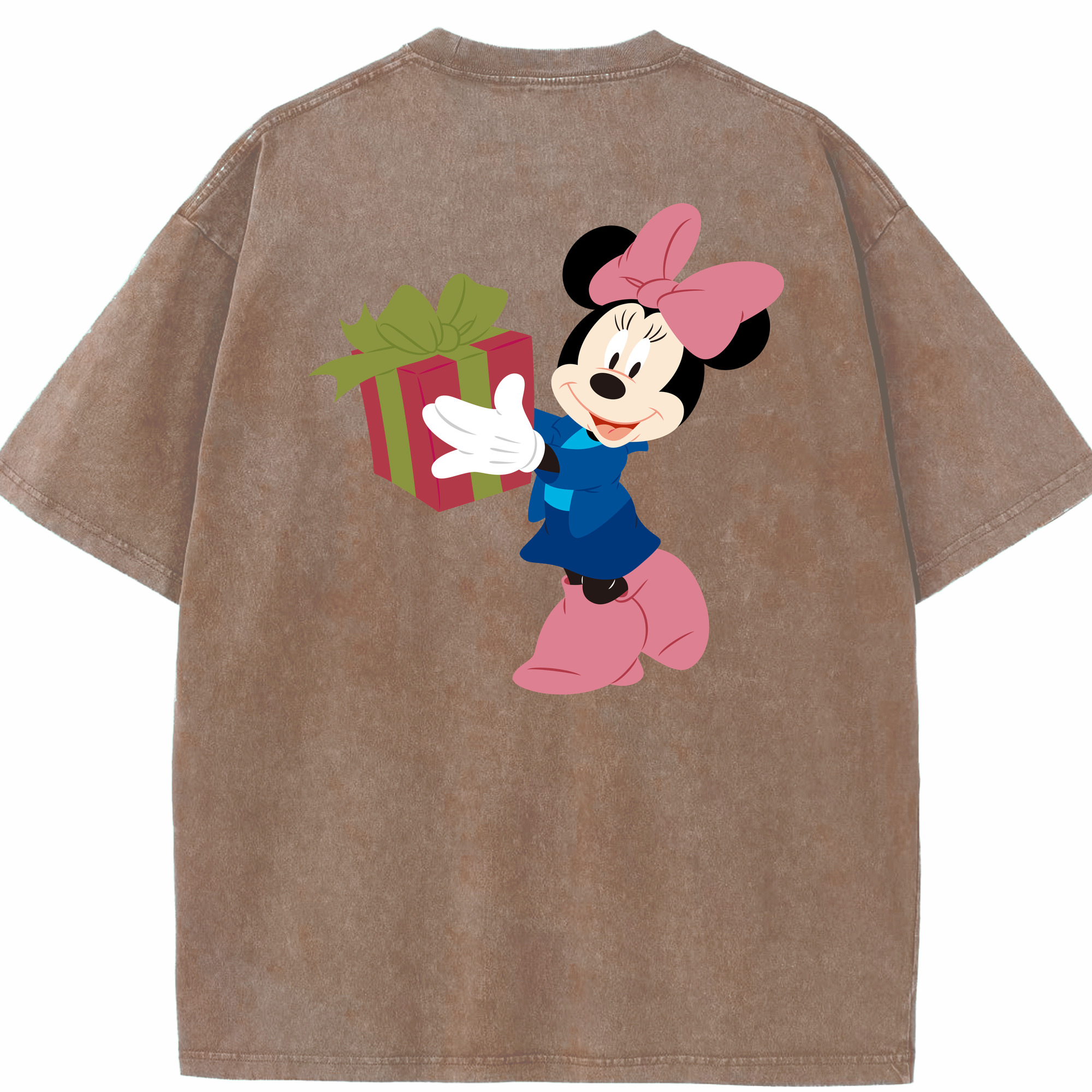 （画像用） ミッキーマウス Mickey Mouse 綿100% ヴィンテージ風 半袖Tシャツ（背面プリント）