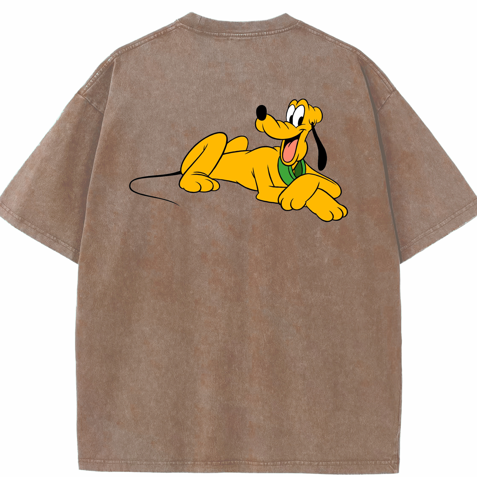 （画像用） ミッキーマウス Mickey Mouse 綿100% ヴィンテージ風 半袖Tシャツ（背面プリント）