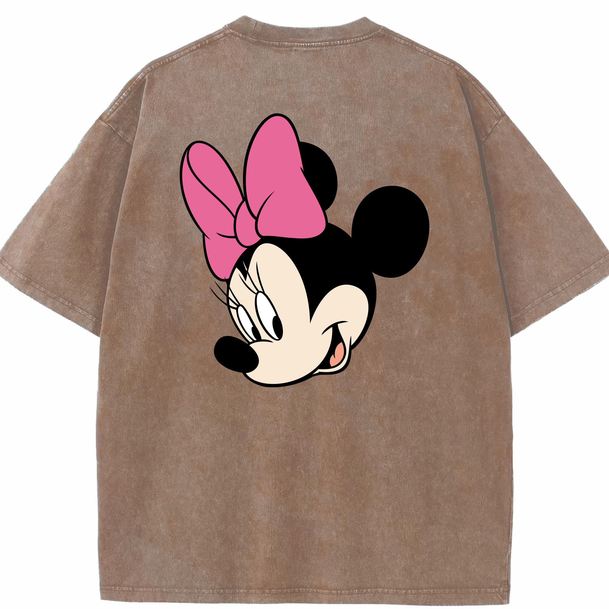 （画像用） ミッキーマウス Mickey Mouse 綿100% ヴィンテージ風 半袖Tシャツ（背面プリント）
