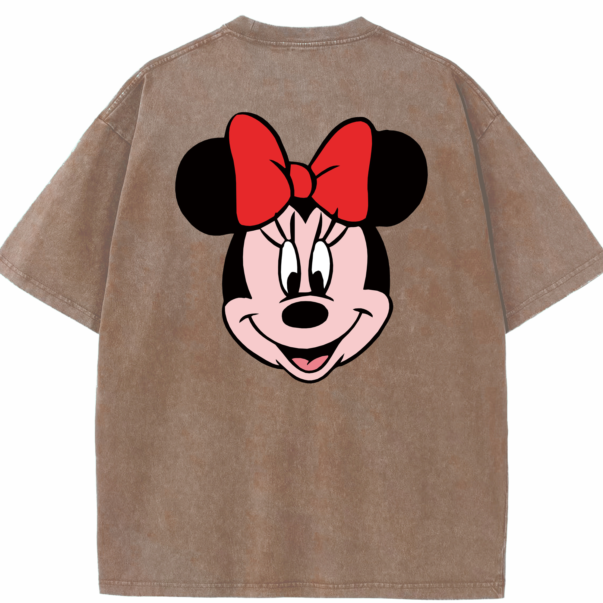 ミッキーマウス Mickey Mouse 綿100% ヴィンテージ風 半袖Tシャツ（背面プリント）