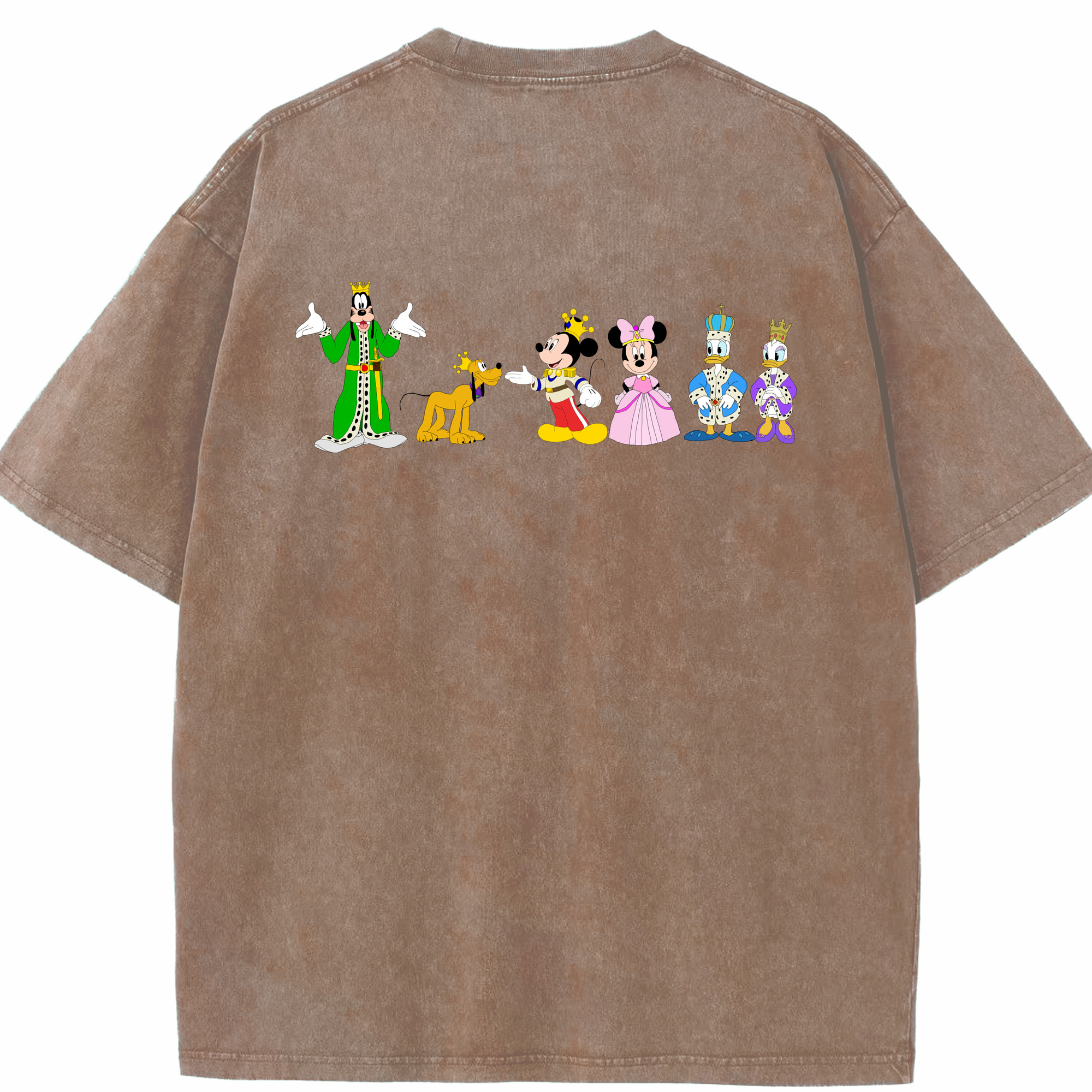 （画像用） ミッキーマウス Mickey Mouse 綿100% ヴィンテージ風 半袖Tシャツ（背面プリント）