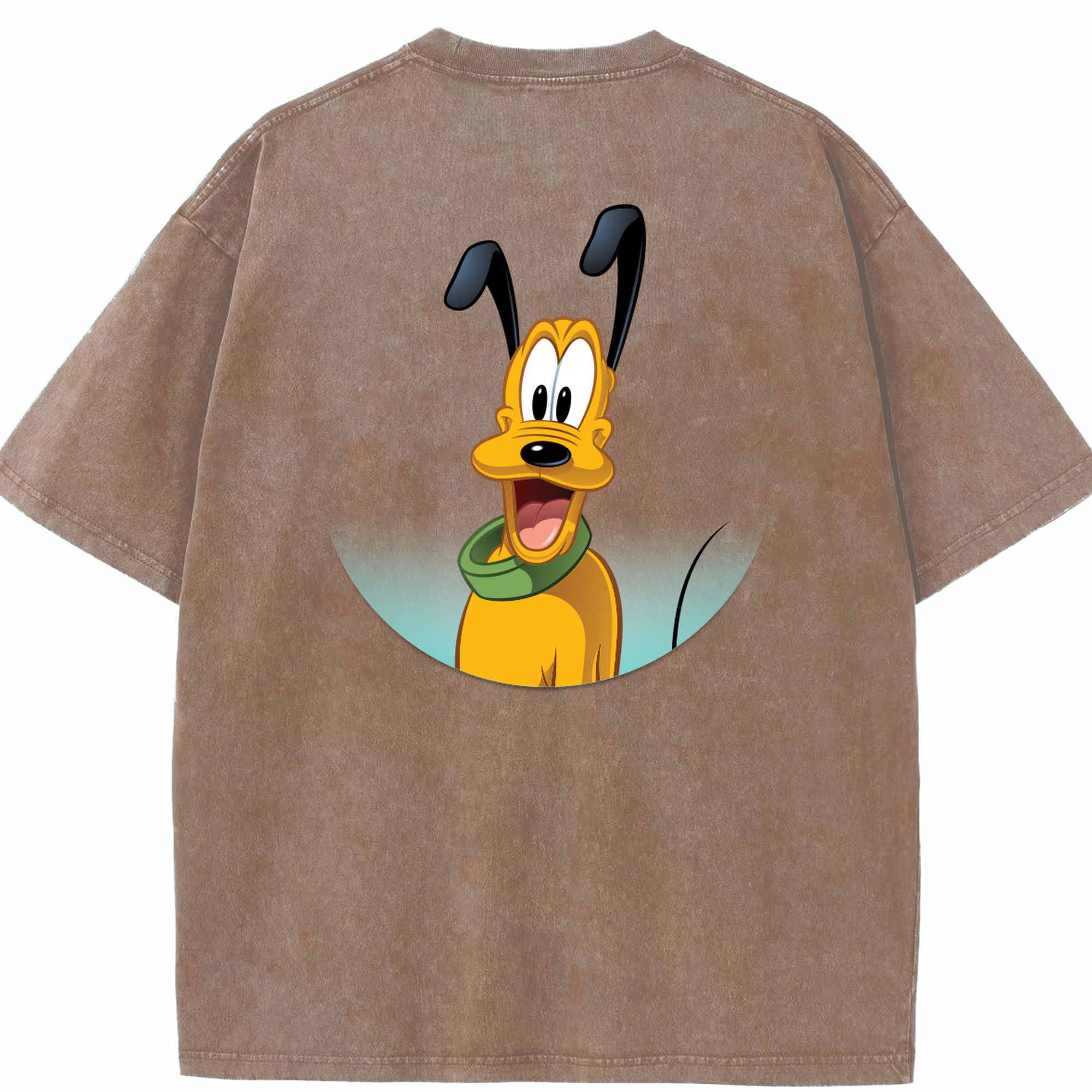 （画像用） ミッキーマウス Mickey Mouse 綿100% ヴィンテージ風 半袖Tシャツ（背面プリント）