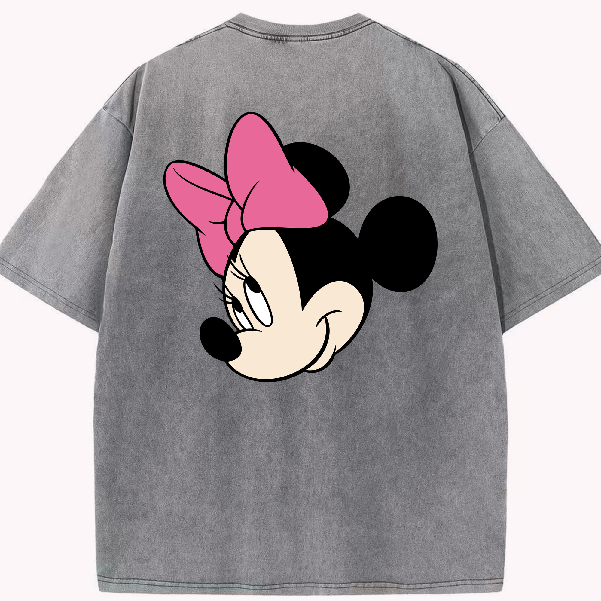 （画像用） ミッキーマウス Mickey Mouse 綿100% ヴィンテージ風 半袖Tシャツ（背面プリント）