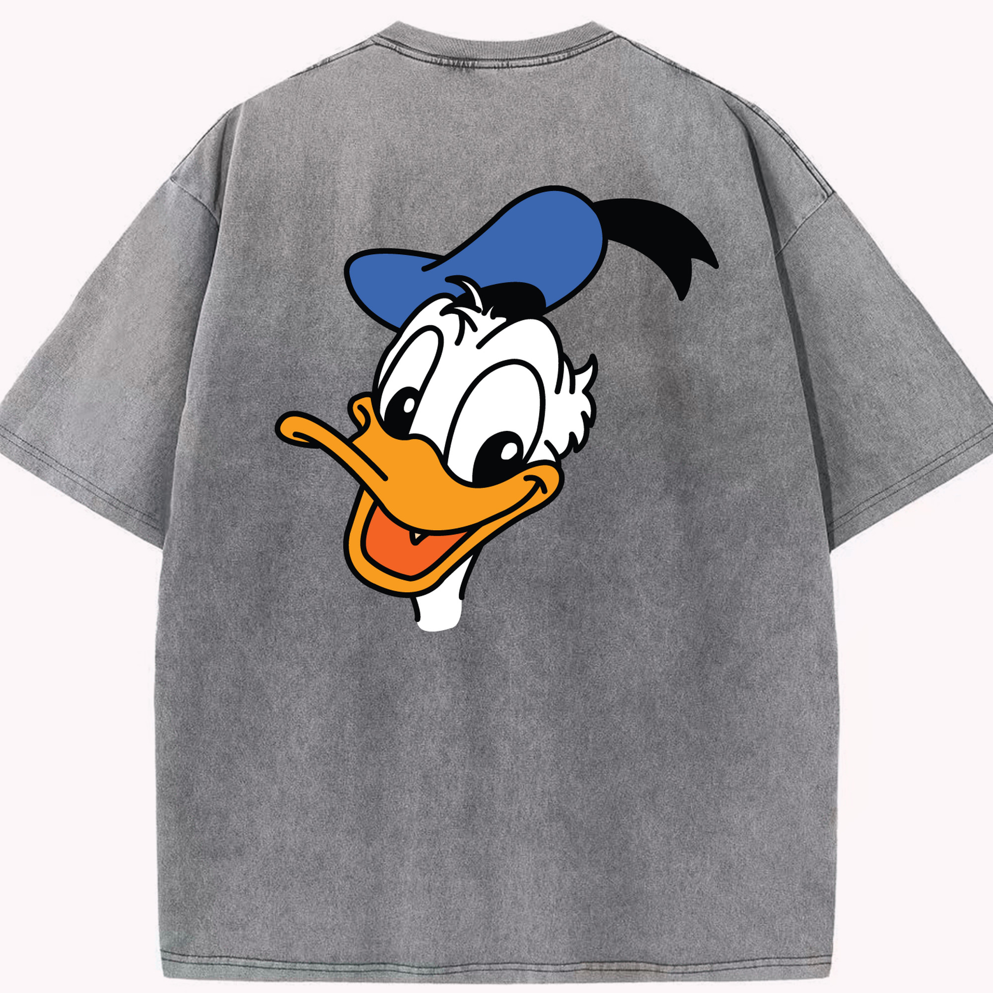 （画像用） ミッキーマウス Mickey Mouse 綿100% ヴィンテージ風 半袖Tシャツ（背面プリント）