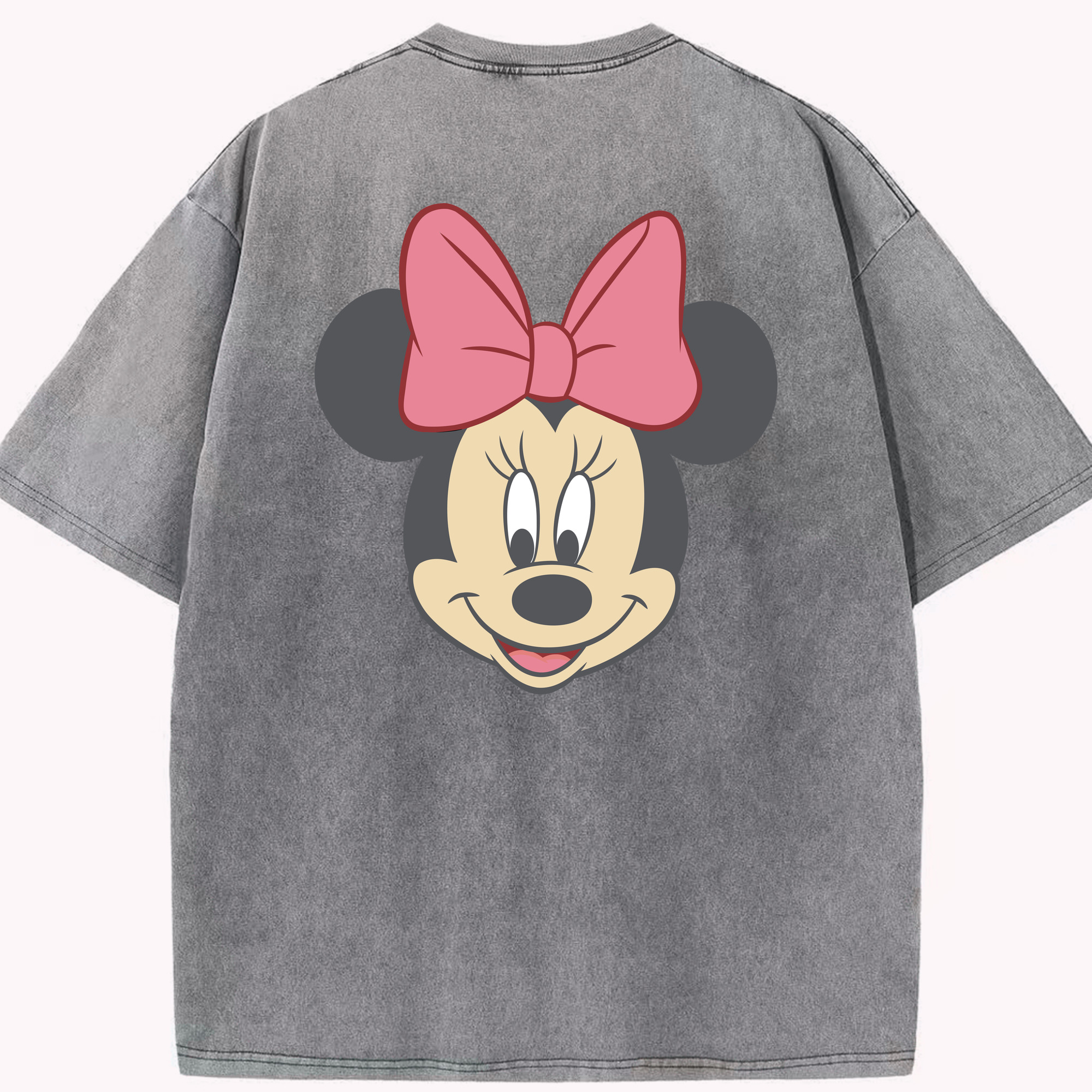 （画像用） ミッキーマウス Mickey Mouse 綿100% ヴィンテージ風 半袖Tシャツ（背面プリント）
