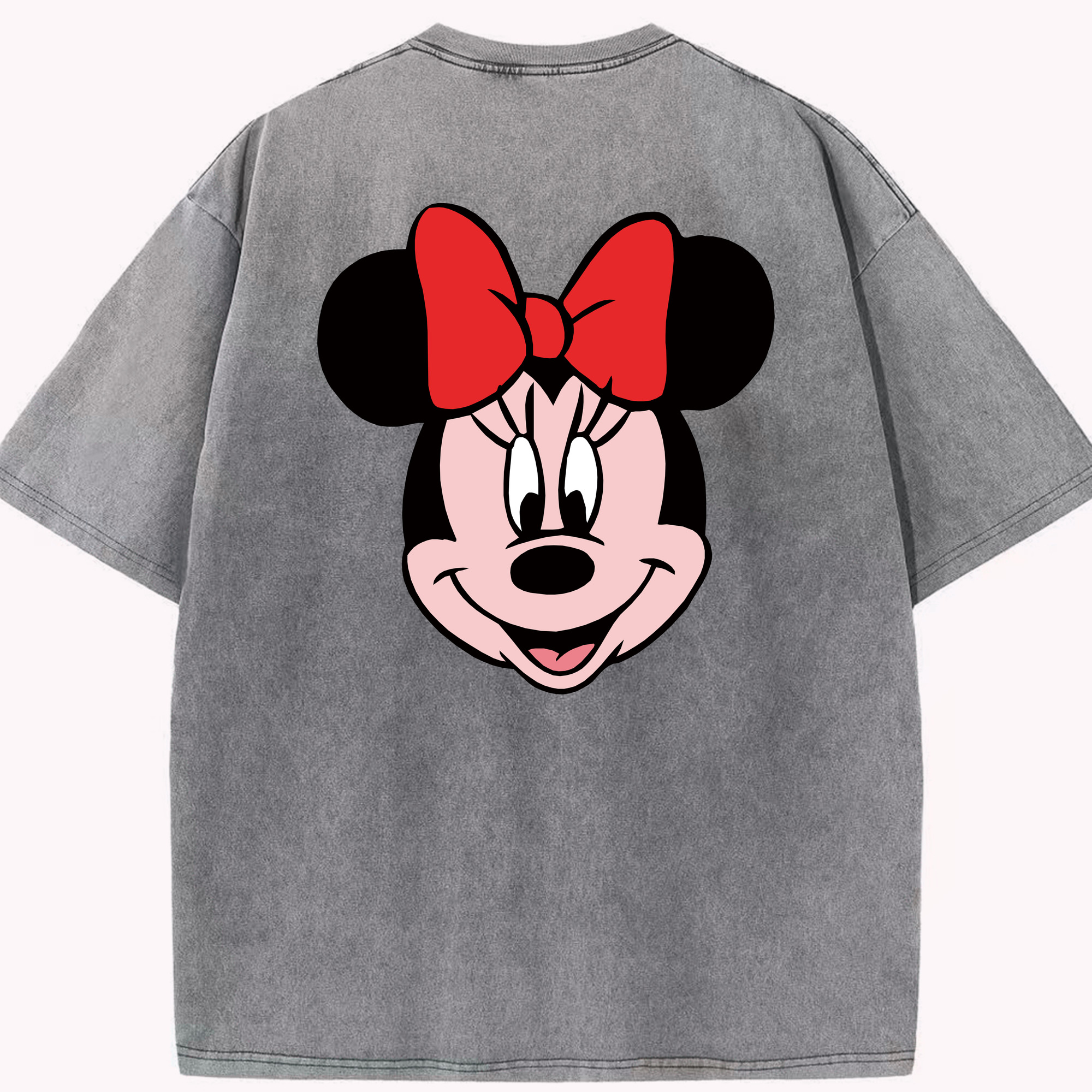 ミッキーマウス Mickey Mouse 綿100% ヴィンテージ風 半袖Tシャツ（背面プリント）