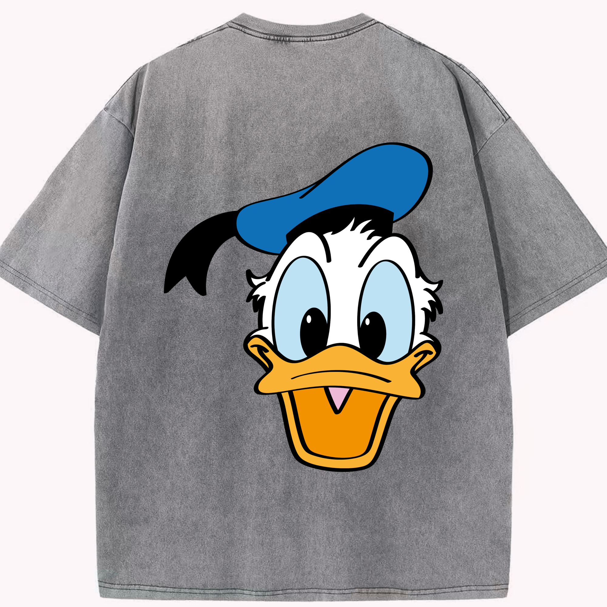 （画像用） ミッキーマウス Mickey Mouse 綿100% ヴィンテージ風 半袖Tシャツ（背面プリント）