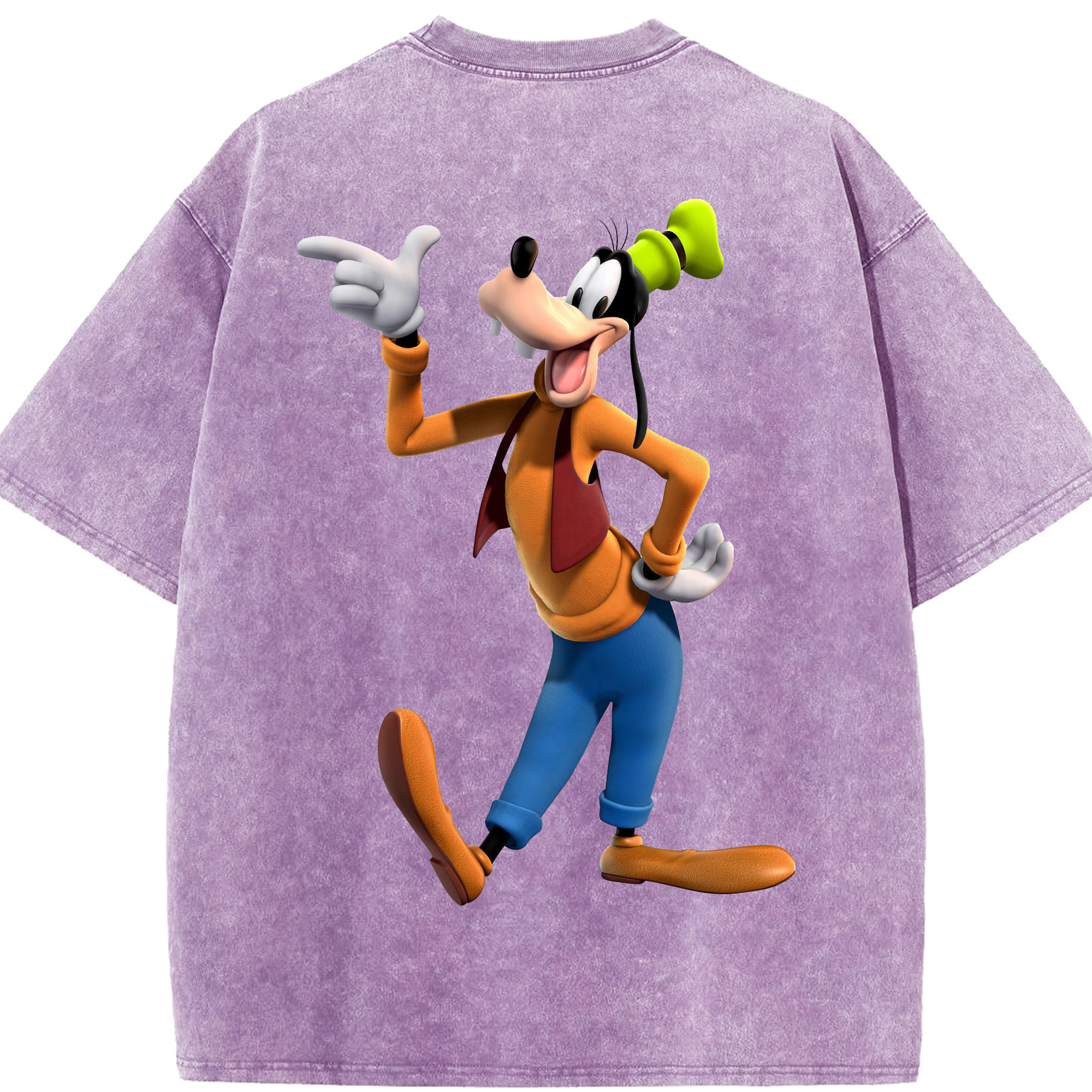 （画像用） ミッキーマウス Mickey Mouse 綿100% ヴィンテージ風 半袖Tシャツ（背面プリント）