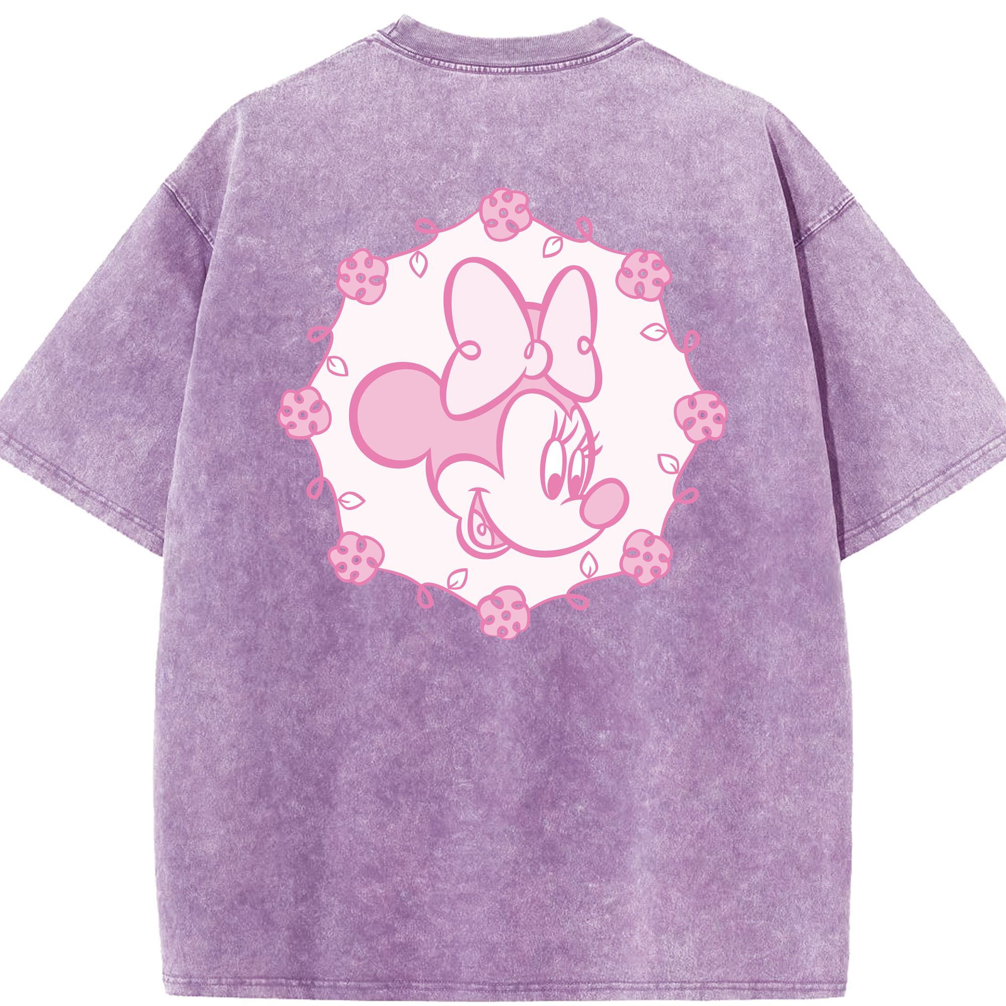 （画像用） ミッキーマウス Mickey Mouse 綿100% ヴィンテージ風 半袖Tシャツ（背面プリント）
