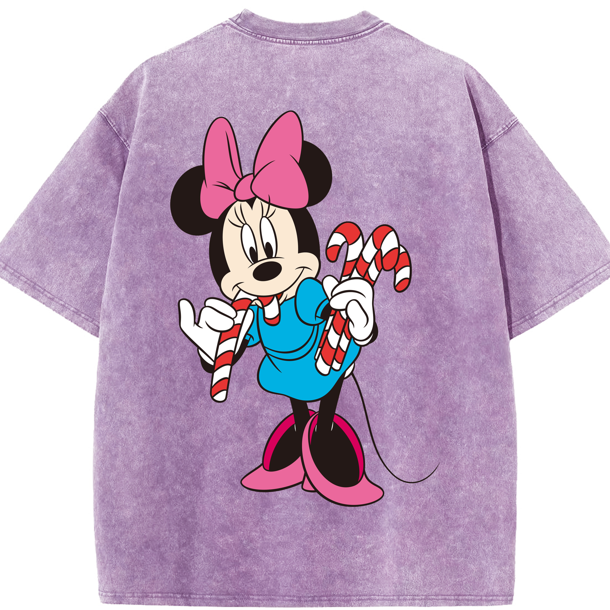 （画像用） ミッキーマウス Mickey Mouse 綿100% ヴィンテージ風 半袖Tシャツ（背面プリント）