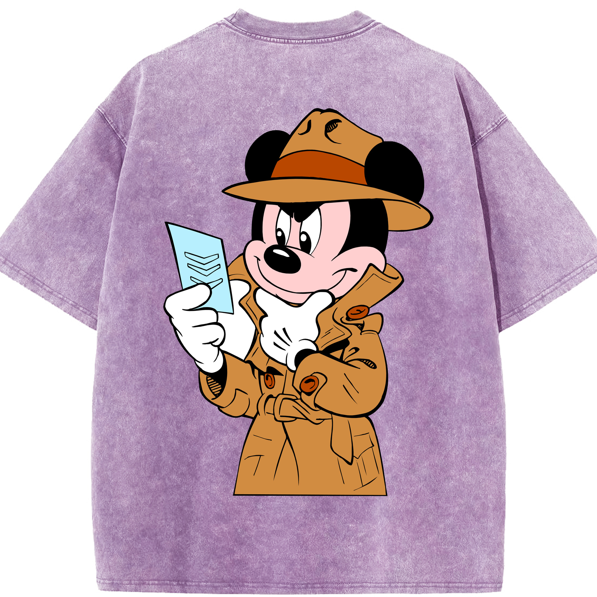 （画像用） ミッキーマウス Mickey Mouse 綿100% ヴィンテージ風 半袖Tシャツ（背面プリント）