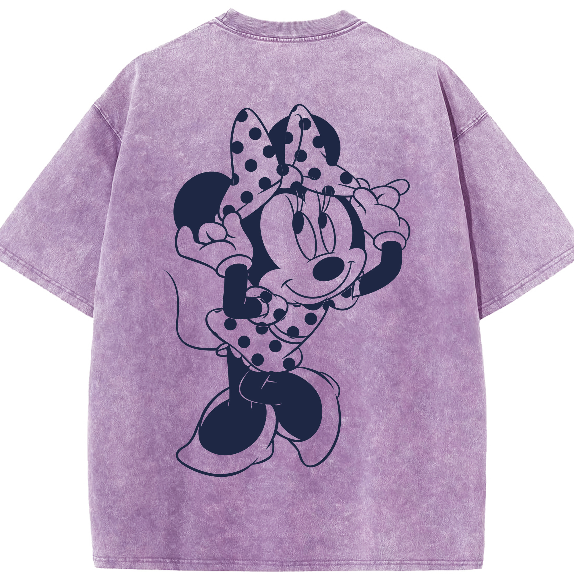 （画像用） ミッキーマウス Mickey Mouse 綿100% ヴィンテージ風 半袖Tシャツ（背面プリント）