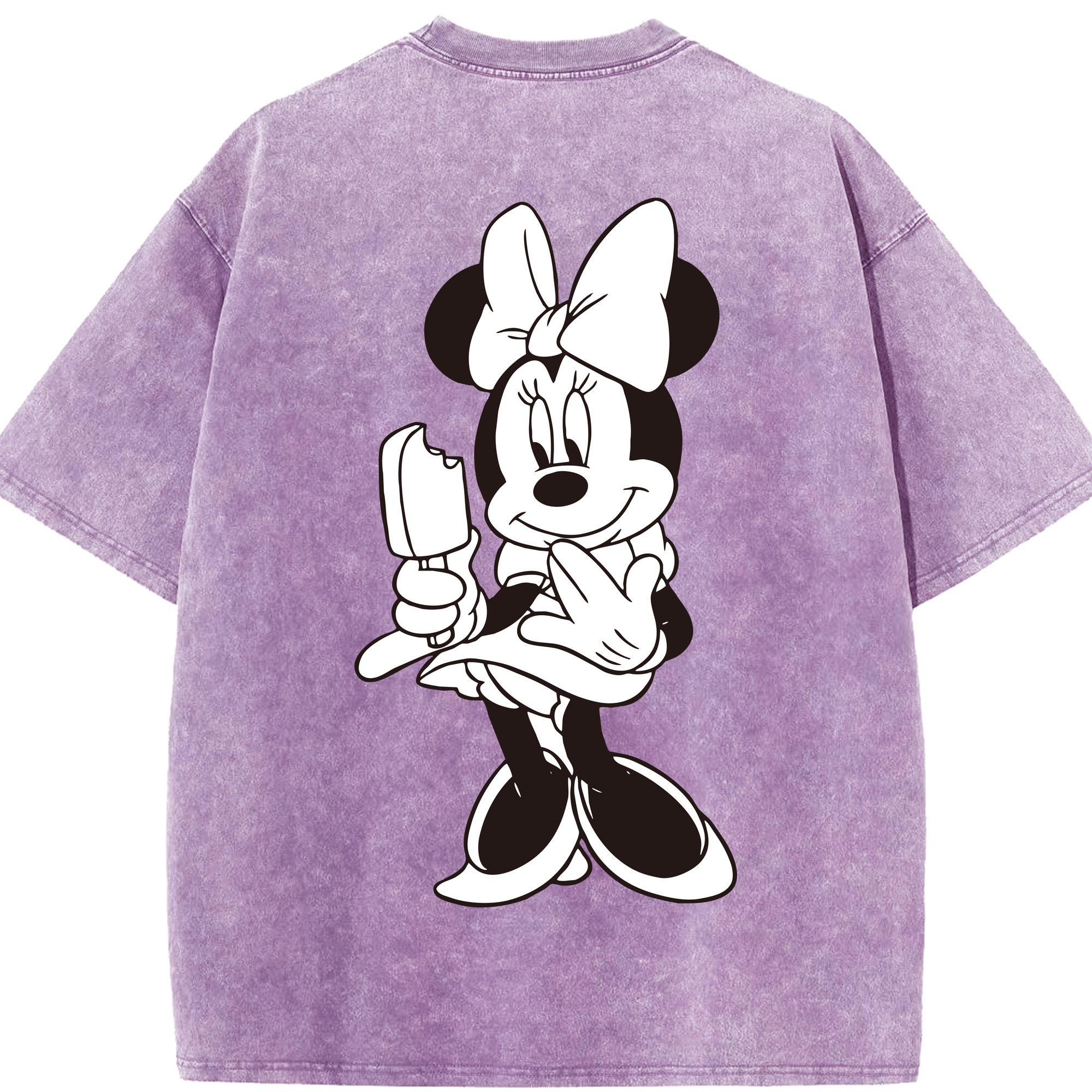 （画像用） ミッキーマウス Mickey Mouse 綿100% ヴィンテージ風 半袖Tシャツ（背面プリント）