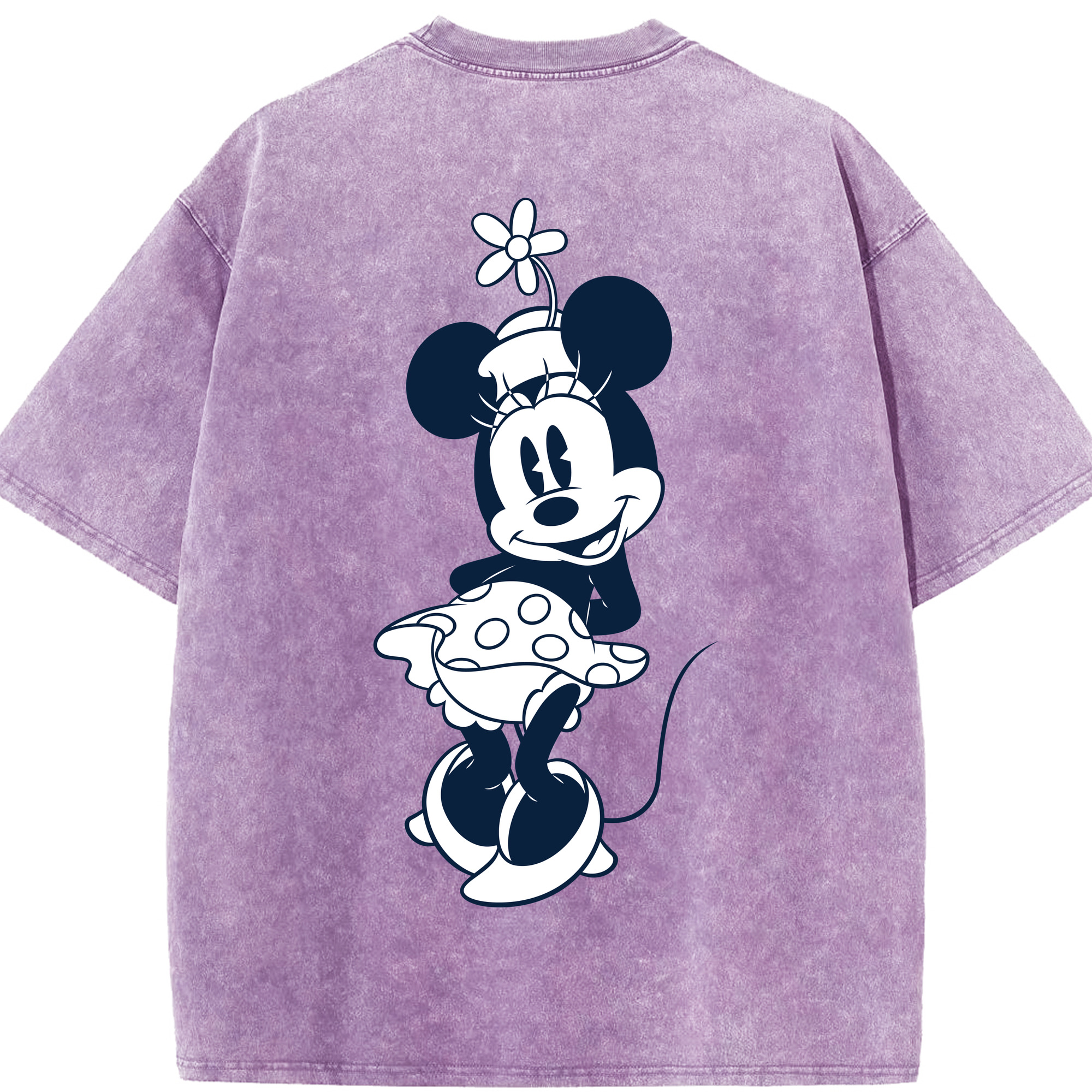 （画像用） ミッキーマウス Mickey Mouse 綿100% ヴィンテージ風 半袖Tシャツ（背面プリント）
