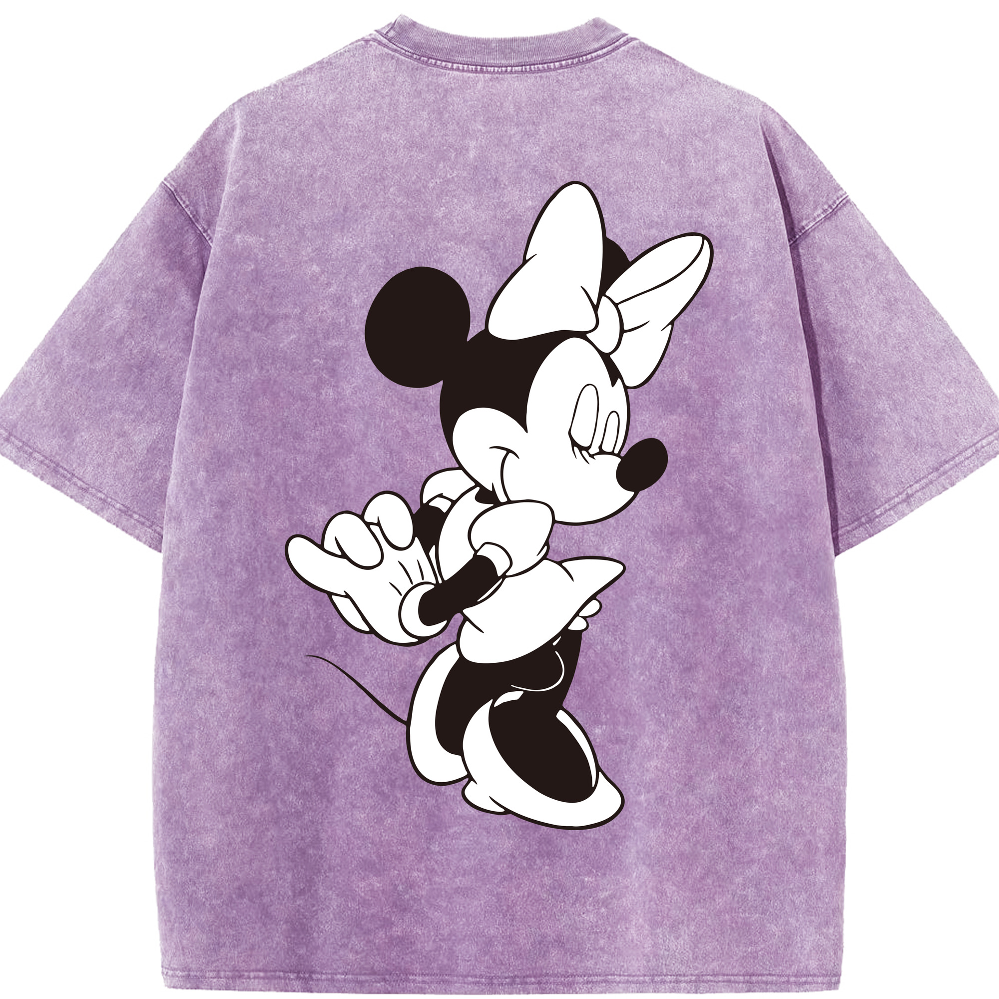 （画像用） ミッキーマウス Mickey Mouse 綿100% ヴィンテージ風 半袖Tシャツ（背面プリント）