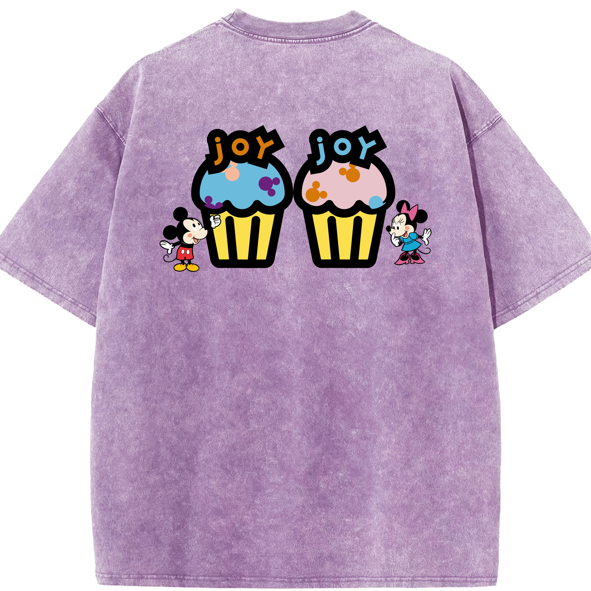 （画像用） ミッキーマウス Mickey Mouse 綿100% ヴィンテージ風 半袖Tシャツ（背面プリント）