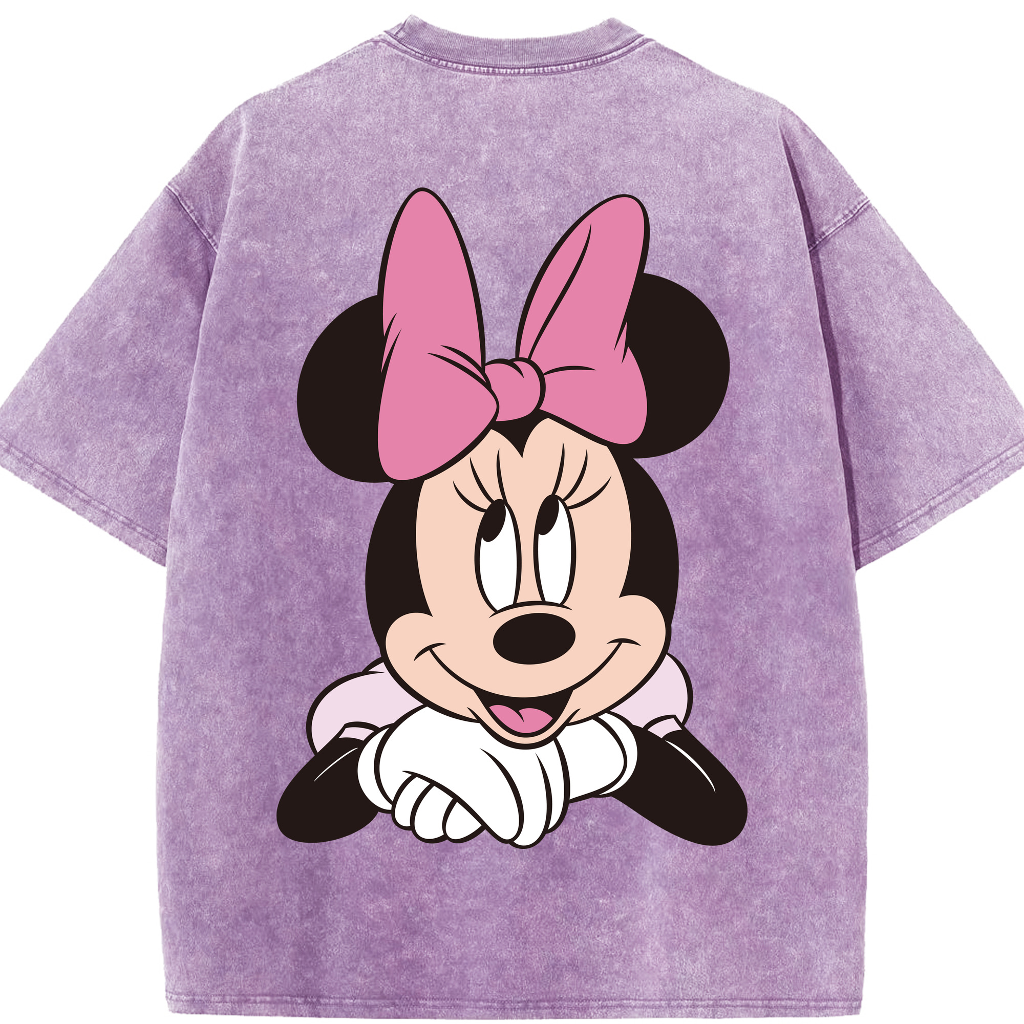 （画像用） ミッキーマウス Mickey Mouse 綿100% ヴィンテージ風 半袖Tシャツ（背面プリント）