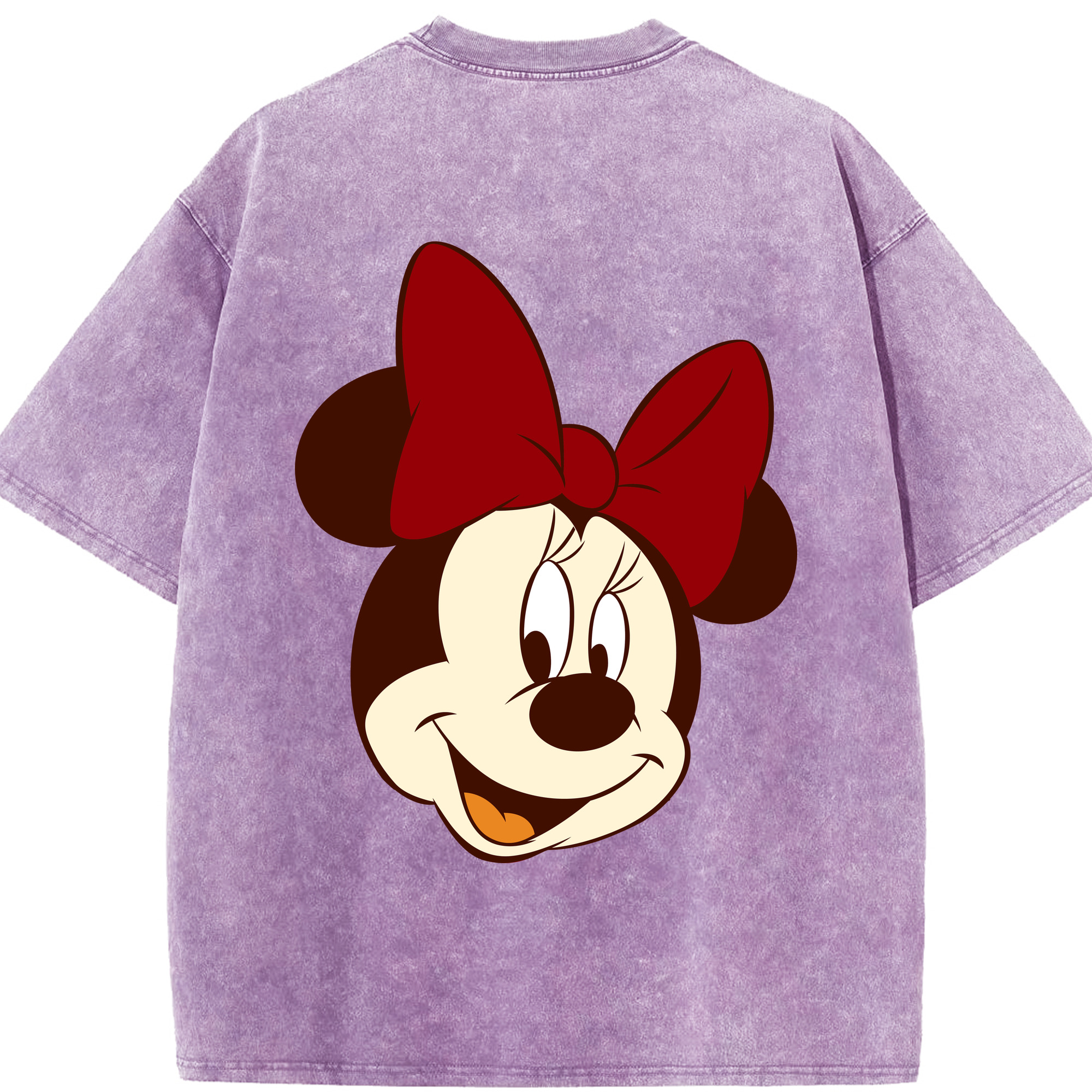 （画像用） ミッキーマウス Mickey Mouse 綿100% ヴィンテージ風 半袖Tシャツ（背面プリント）