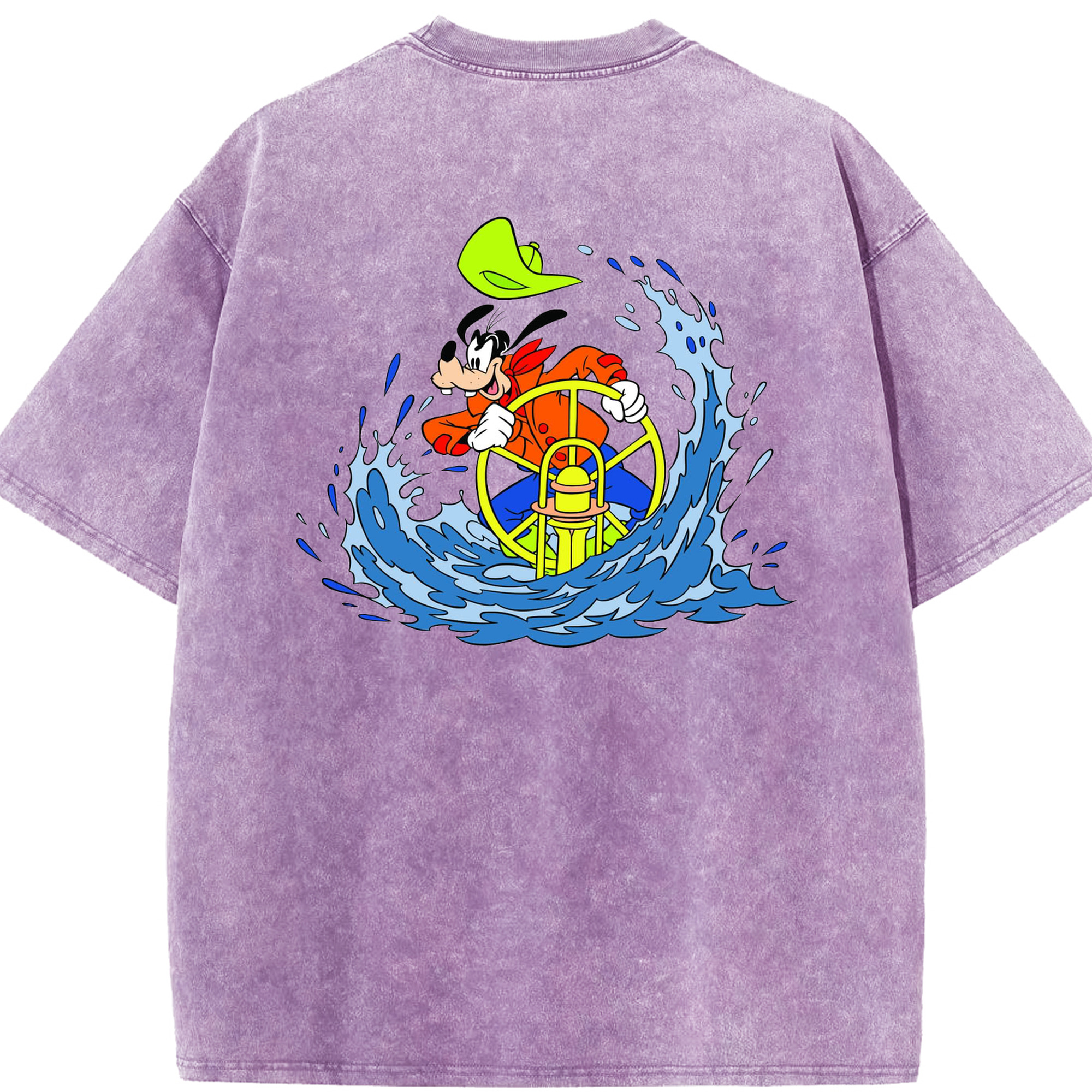 （画像用） ミッキーマウス Mickey Mouse 綿100% ヴィンテージ風 半袖Tシャツ（背面プリント）