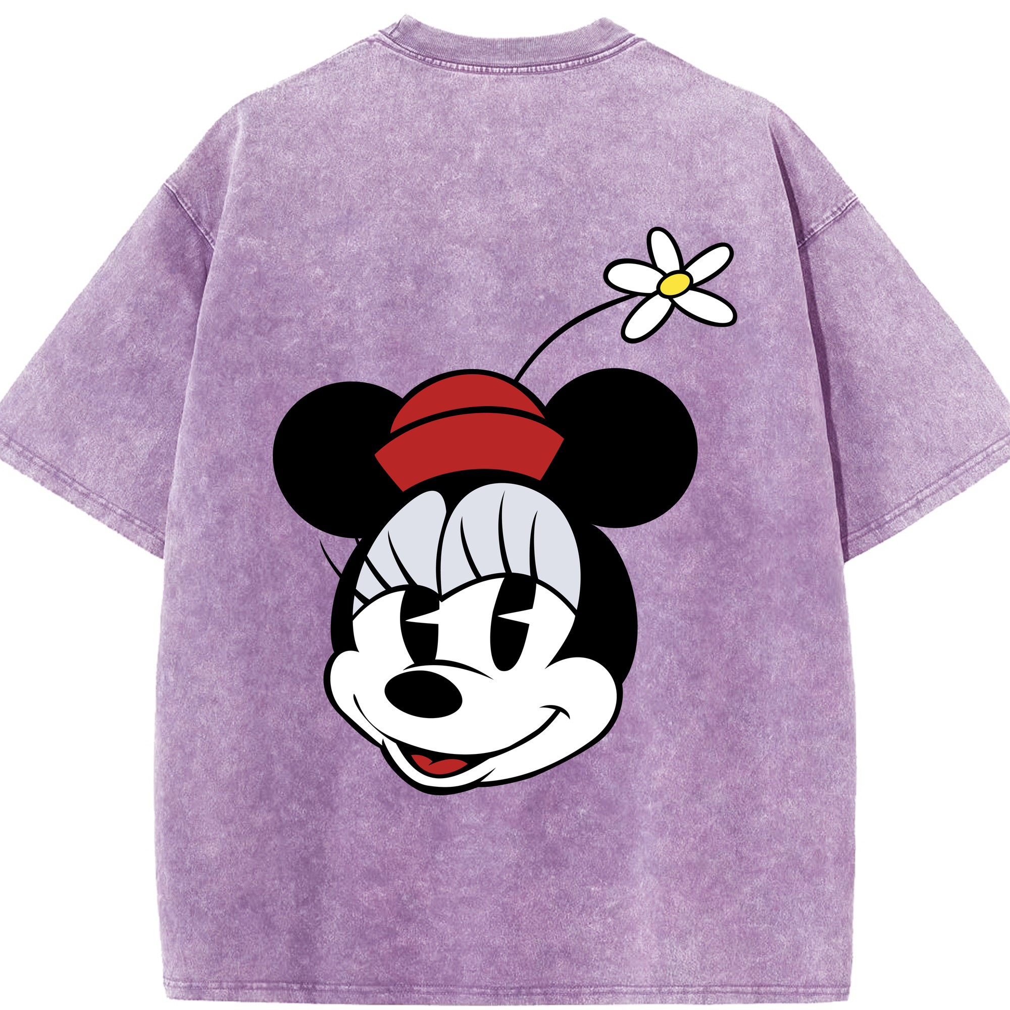 （画像用） ミッキーマウス Mickey Mouse 綿100% ヴィンテージ風 半袖Tシャツ（背面プリント）