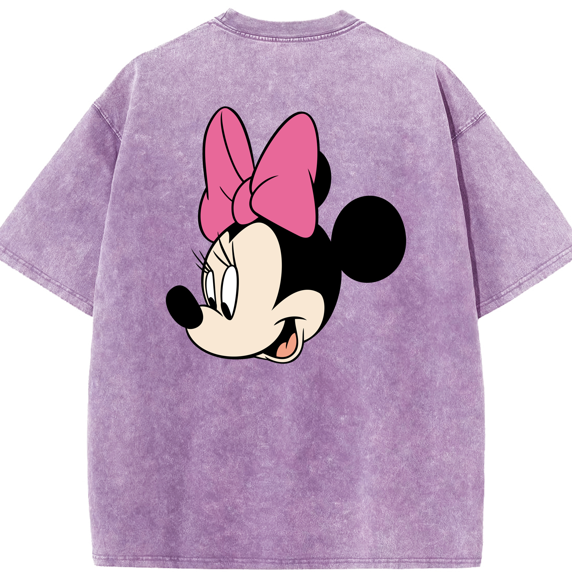 （画像用） ミッキーマウス Mickey Mouse 綿100% ヴィンテージ風 半袖Tシャツ（背面プリント）