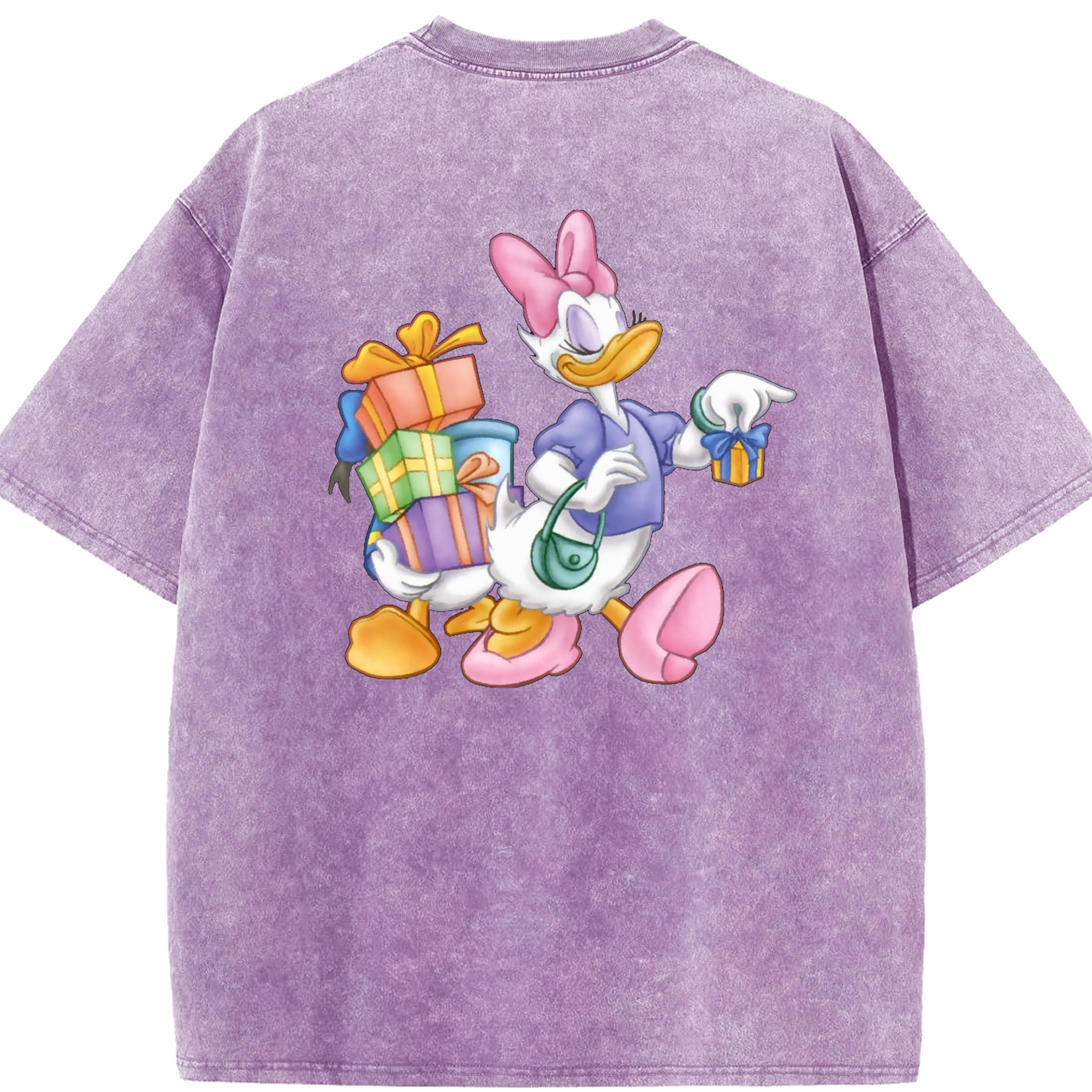 （画像用） ミッキーマウス Mickey Mouse 綿100% ヴィンテージ風 半袖Tシャツ（背面プリント）