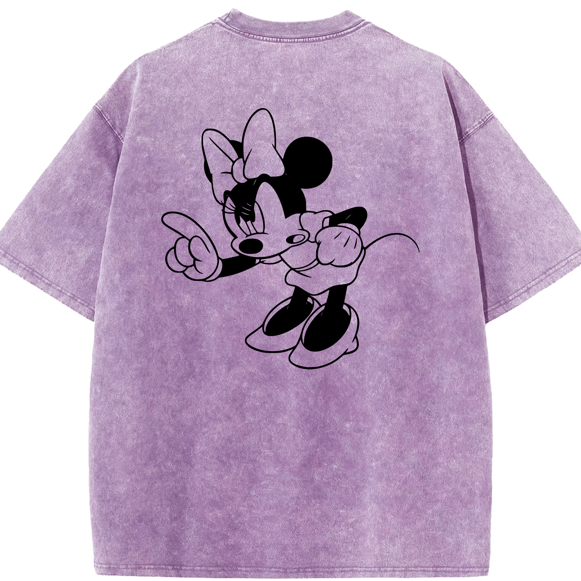 （画像用） ミッキーマウス Mickey Mouse 綿100% ヴィンテージ風 半袖Tシャツ（背面プリント）