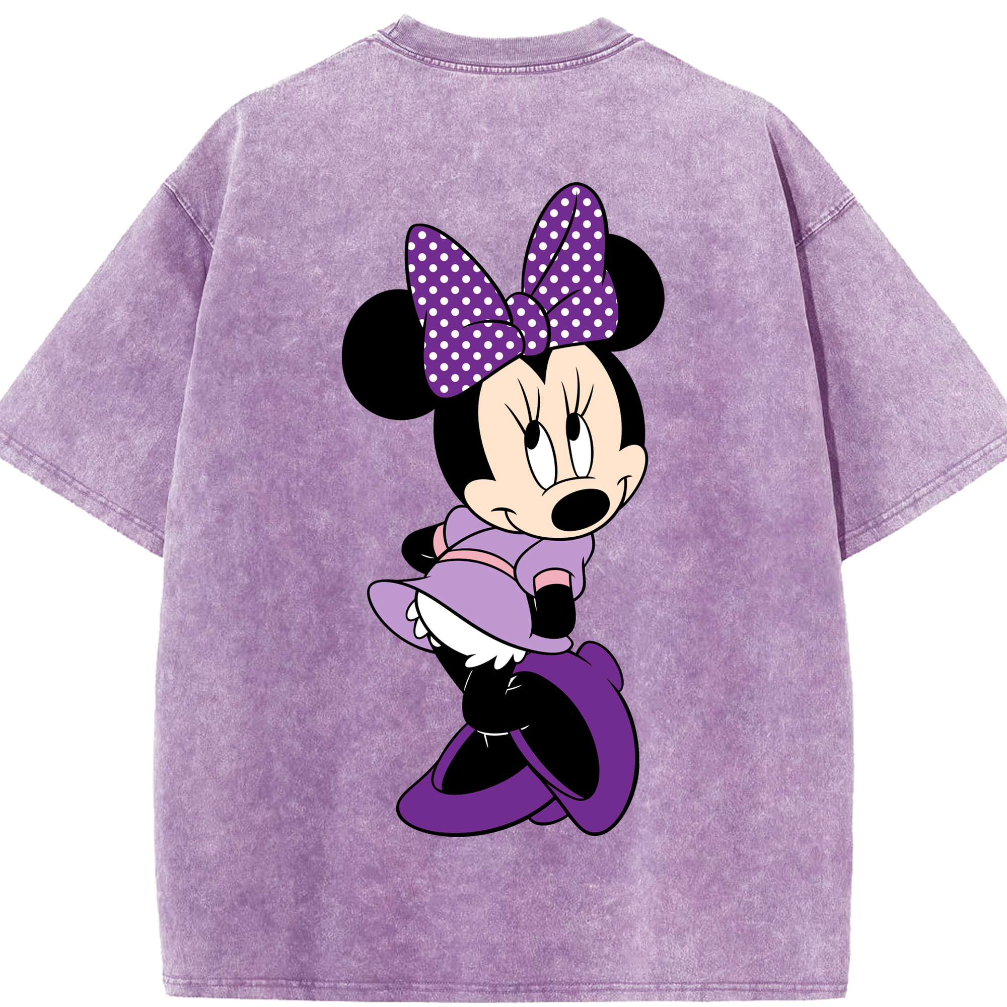 （画像用） ミッキーマウス Mickey Mouse 綿100% ヴィンテージ風 半袖Tシャツ（背面プリント）