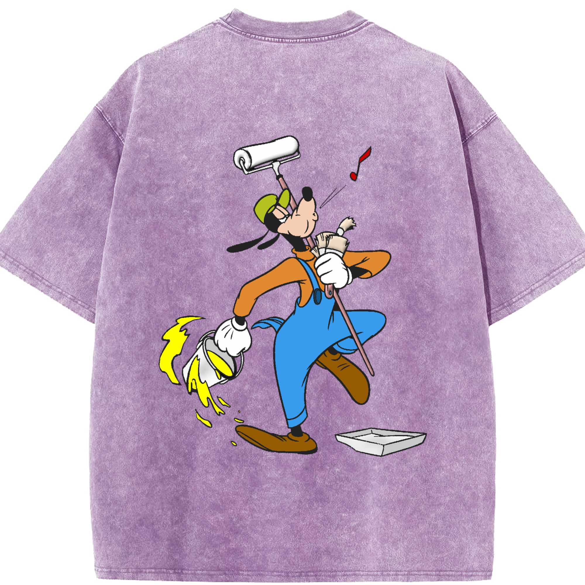 （画像用） ミッキーマウス Mickey Mouse 綿100% ヴィンテージ風 半袖Tシャツ（背面プリント）