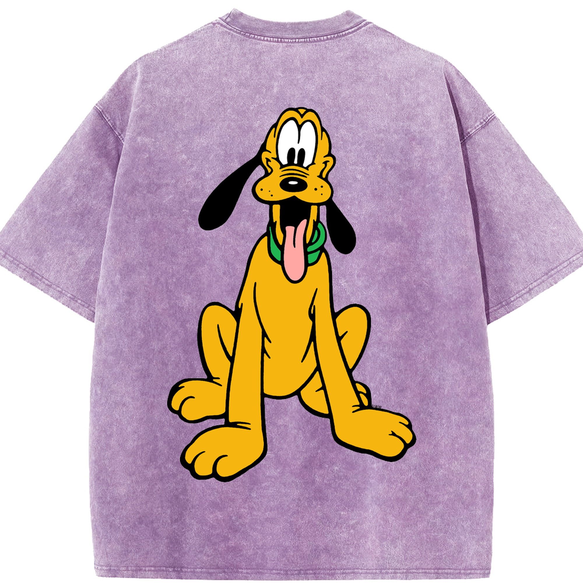 （画像用） ミッキーマウス Mickey Mouse 綿100% ヴィンテージ風 半袖Tシャツ（背面プリント）