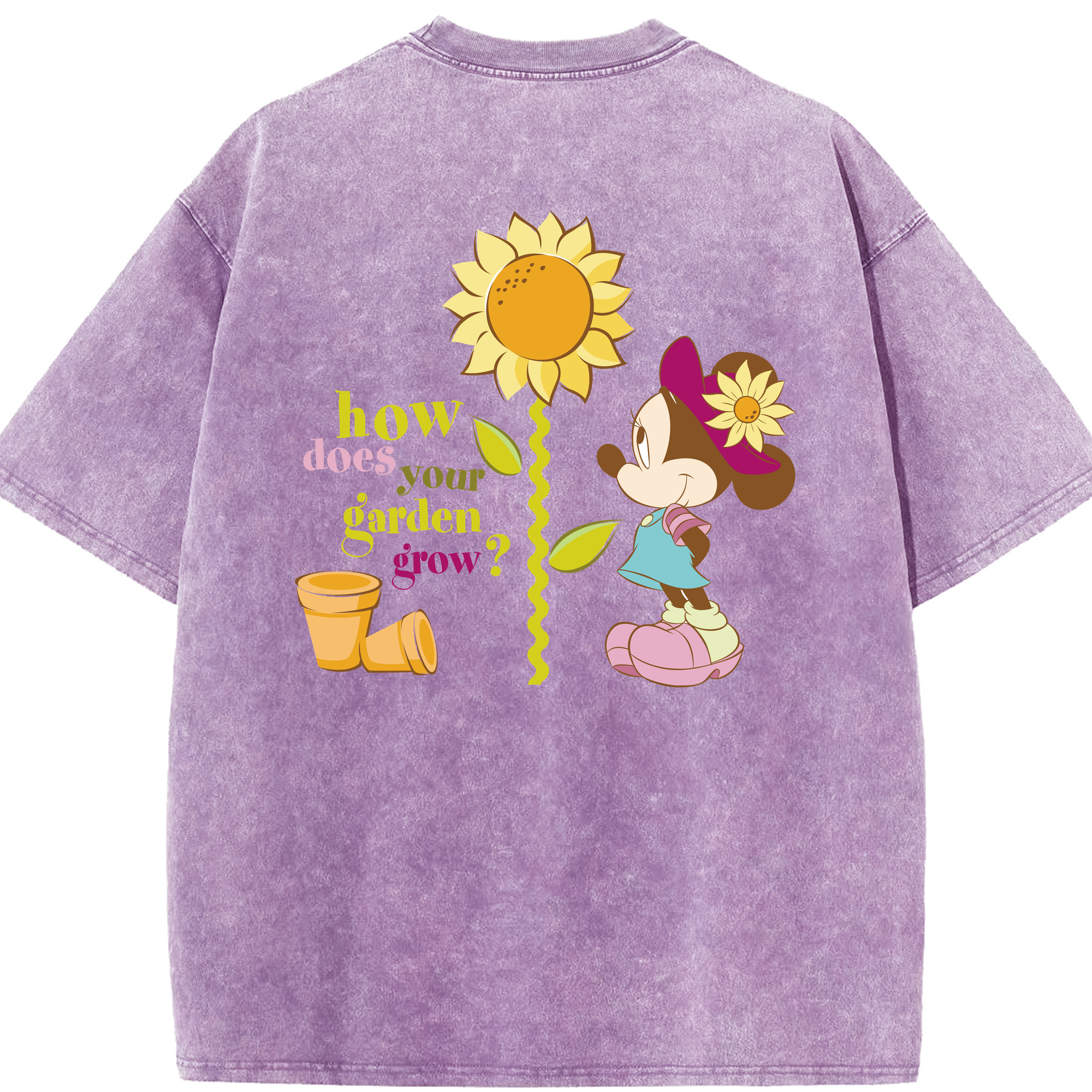 （画像用） ミッキーマウス Mickey Mouse 綿100% ヴィンテージ風 半袖Tシャツ（背面プリント）