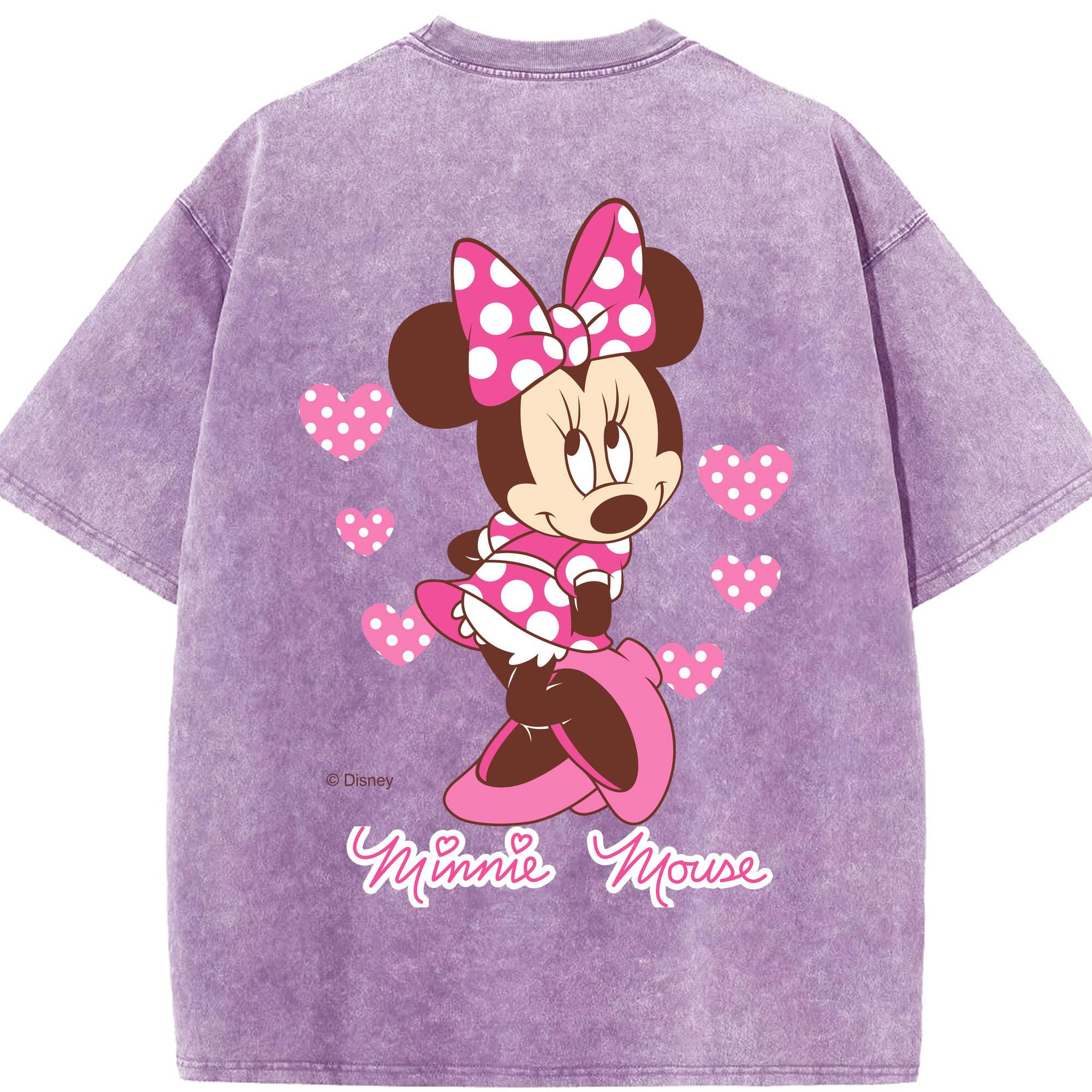 （画像用） ミッキーマウス Mickey Mouse 綿100% ヴィンテージ風 半袖Tシャツ（背面プリント）